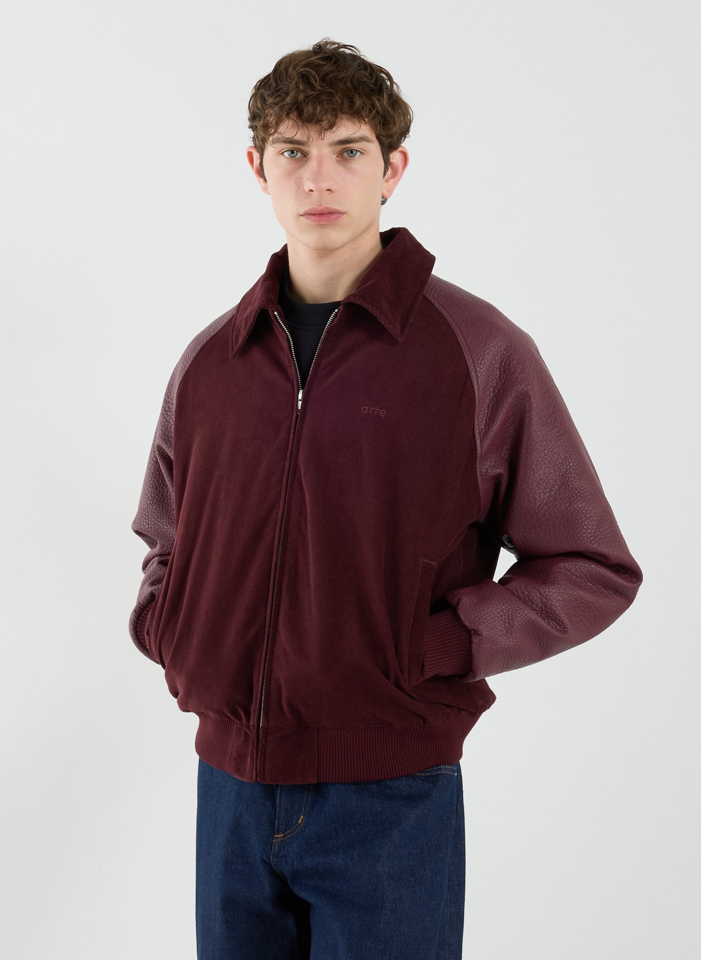 Loose-fit jacket with classic collar ARTE ANTWERP Red