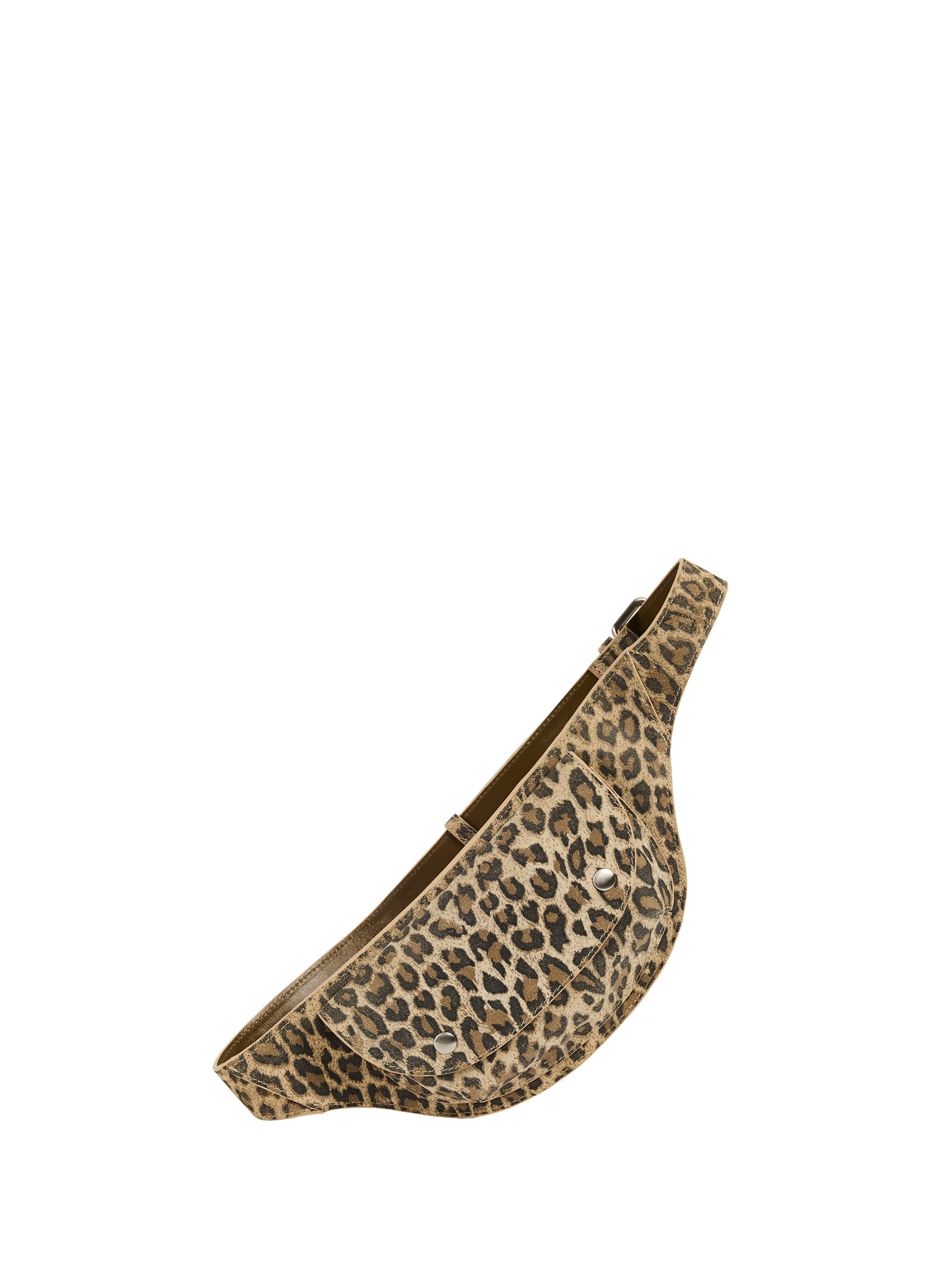 Sac ceinture Arizona en cuir suédé NAT & NIN Beige