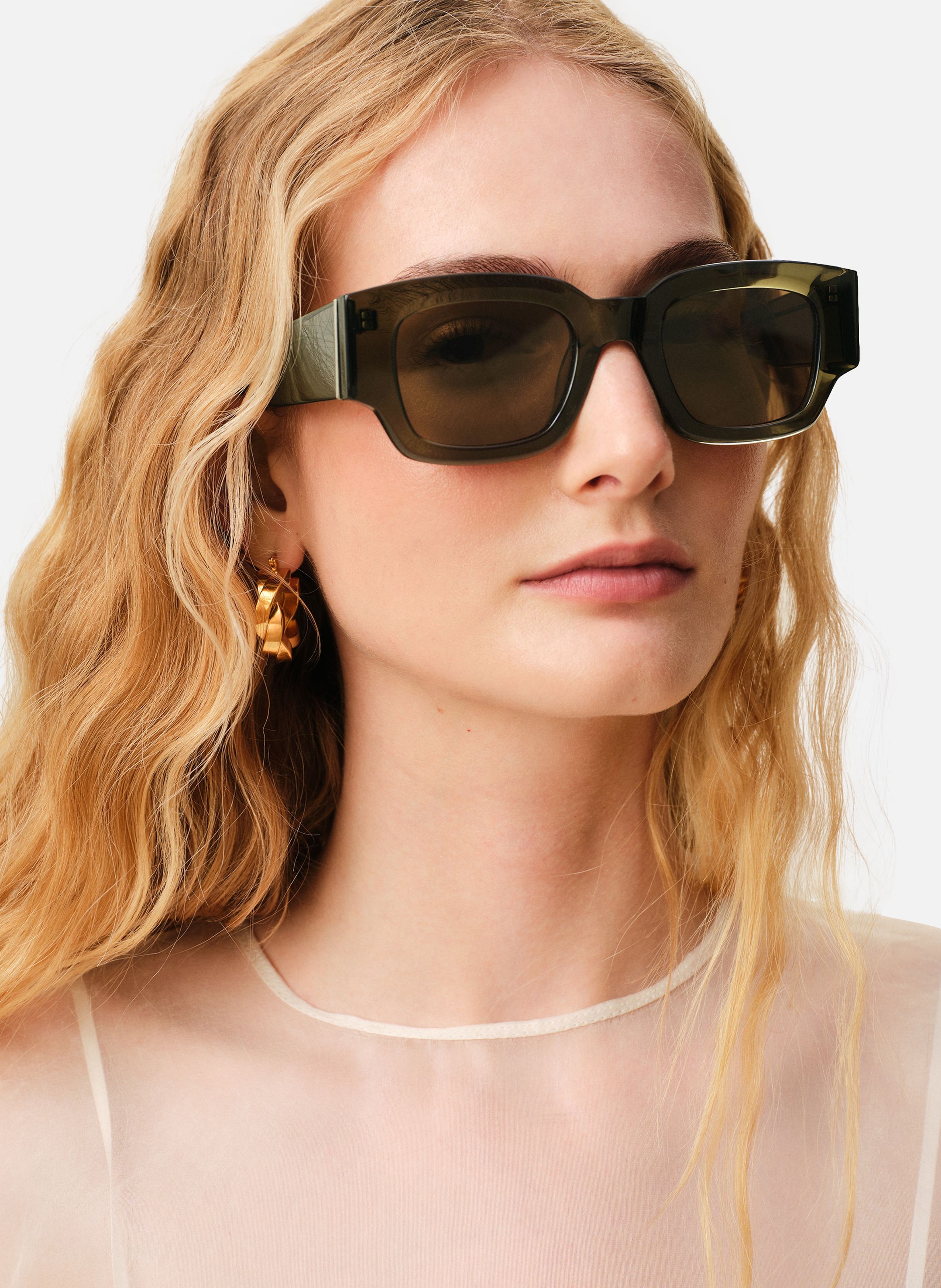 Lunettes de soleil 75001 en acétate unisexes AMI PARIS Vert