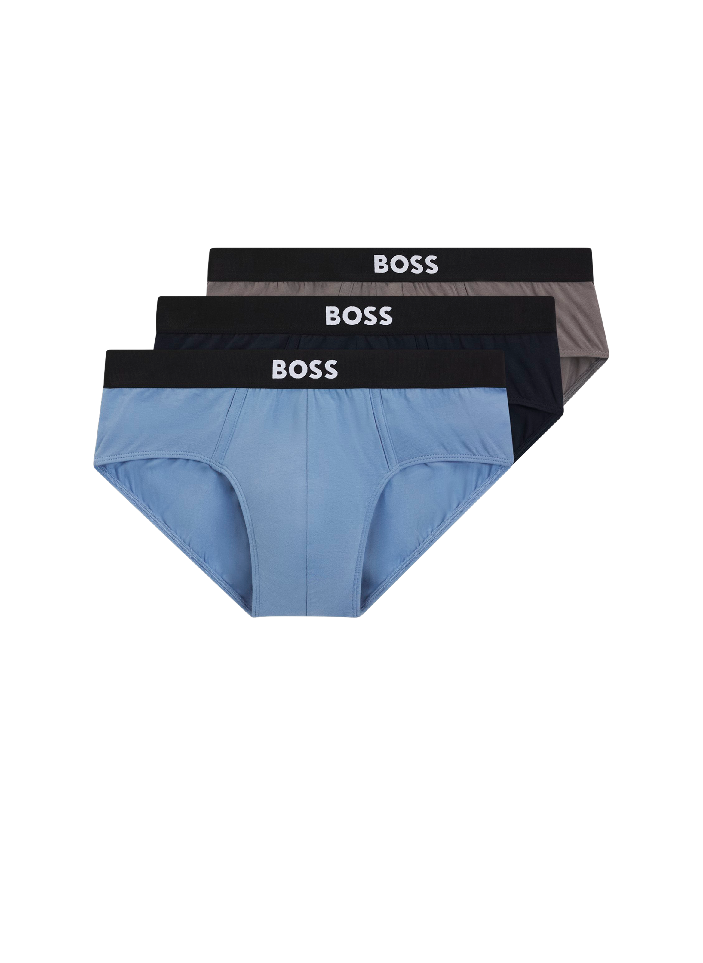 Lot de 3 slips en coton mélangé BOSS Multicolore