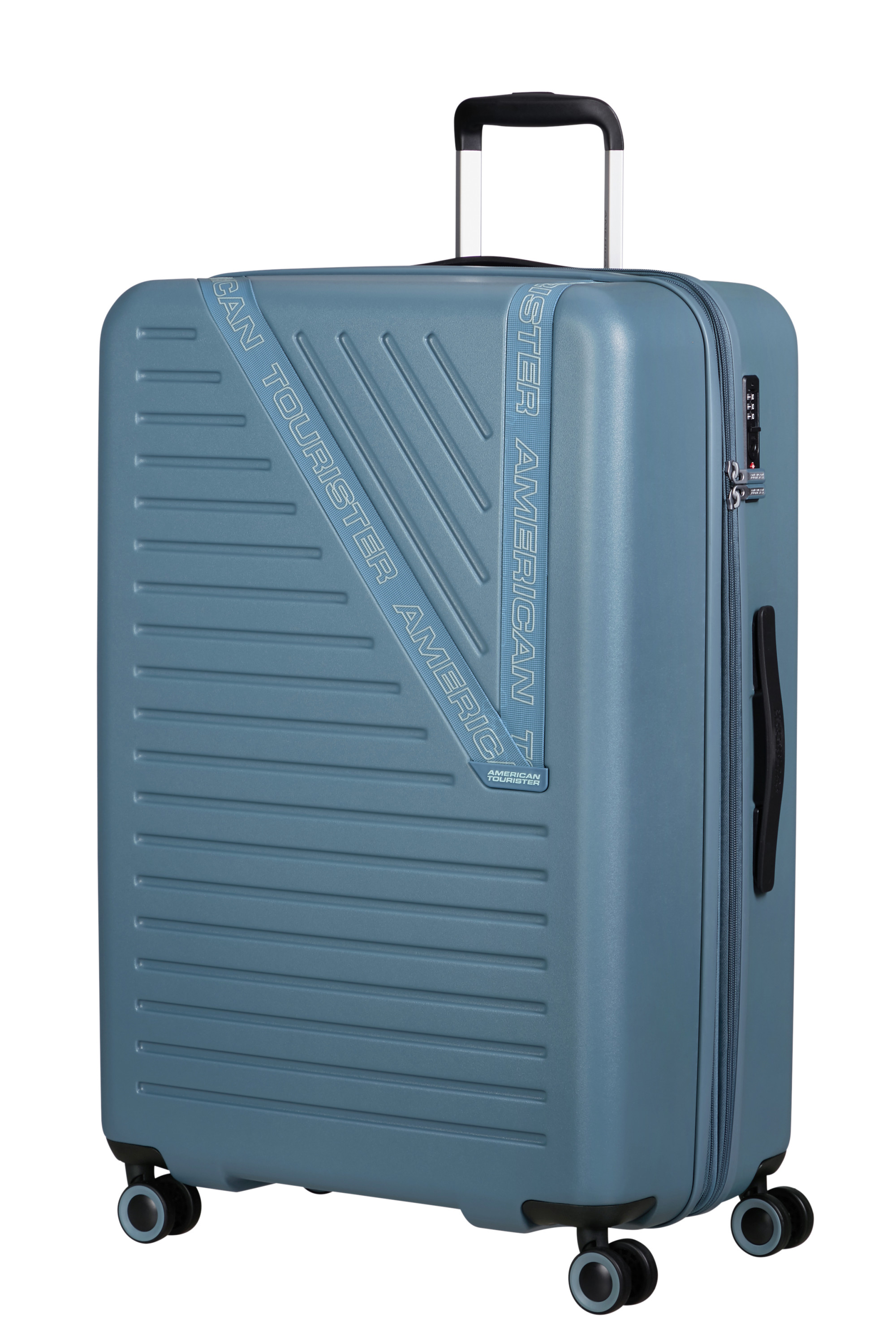 Dynabelt valise 4 roues taille l AMERICAN TOURISTER Bleu