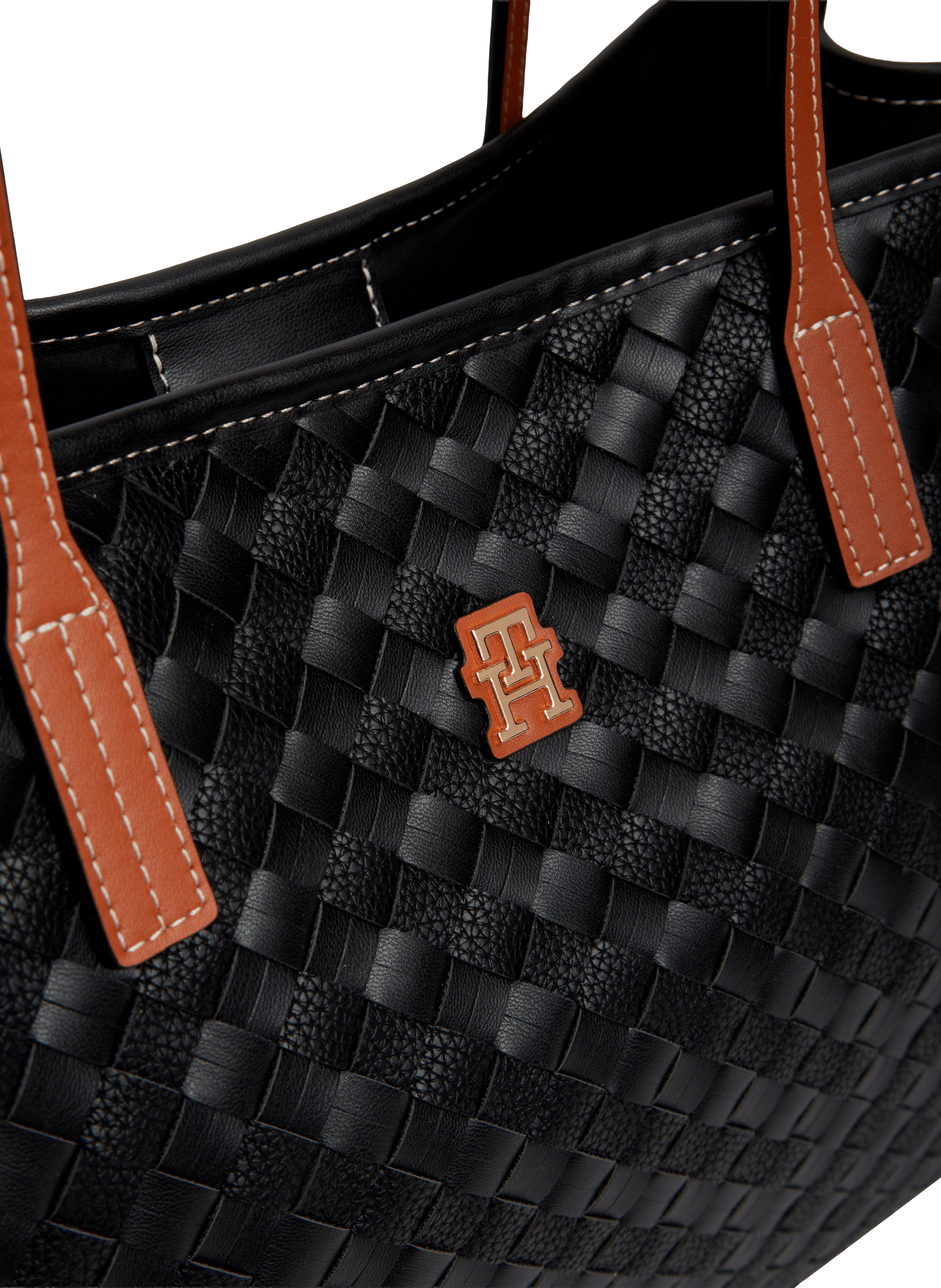 Tote bag tressé TOMMY HILFIGER Noir