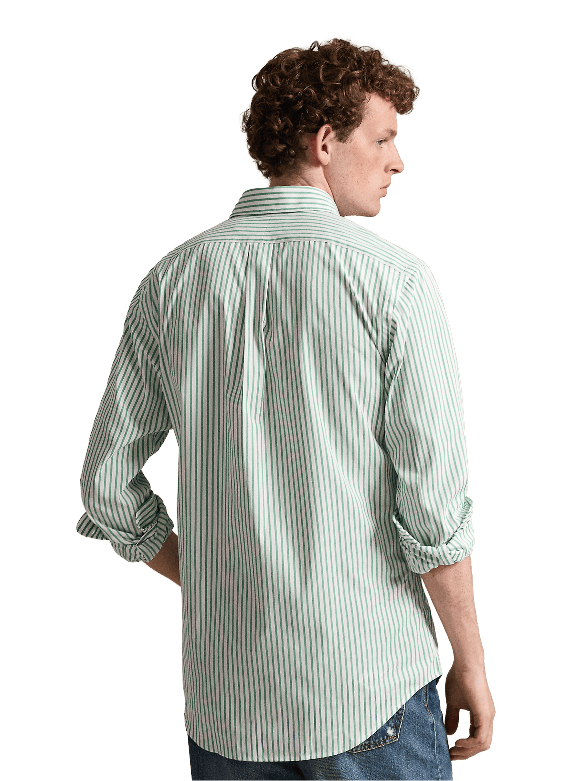 Chemise rayée en coton POLO RALPH LAUREN Blanc