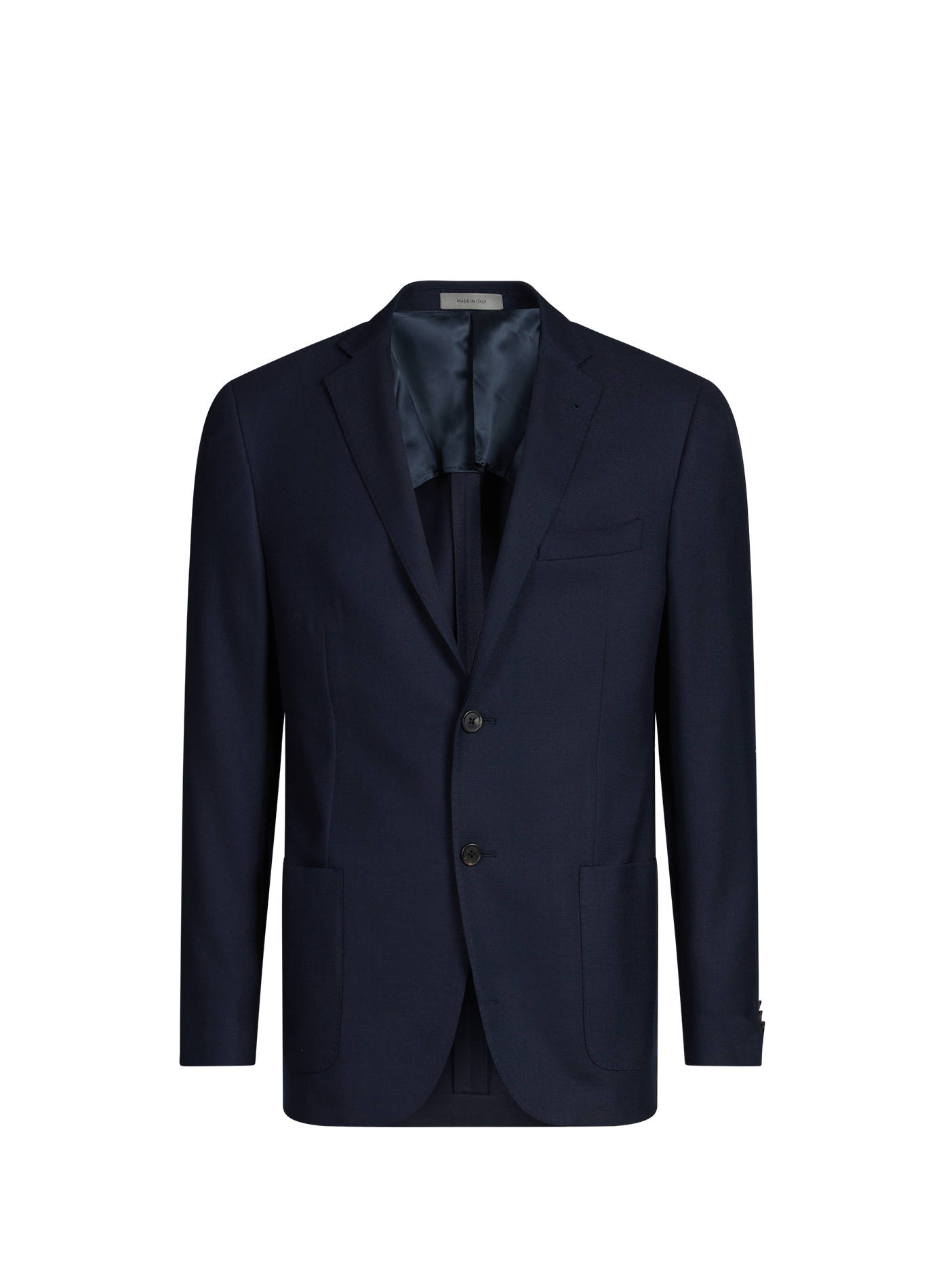 Blazer uni en laine vierge CORNELIANI Bleu