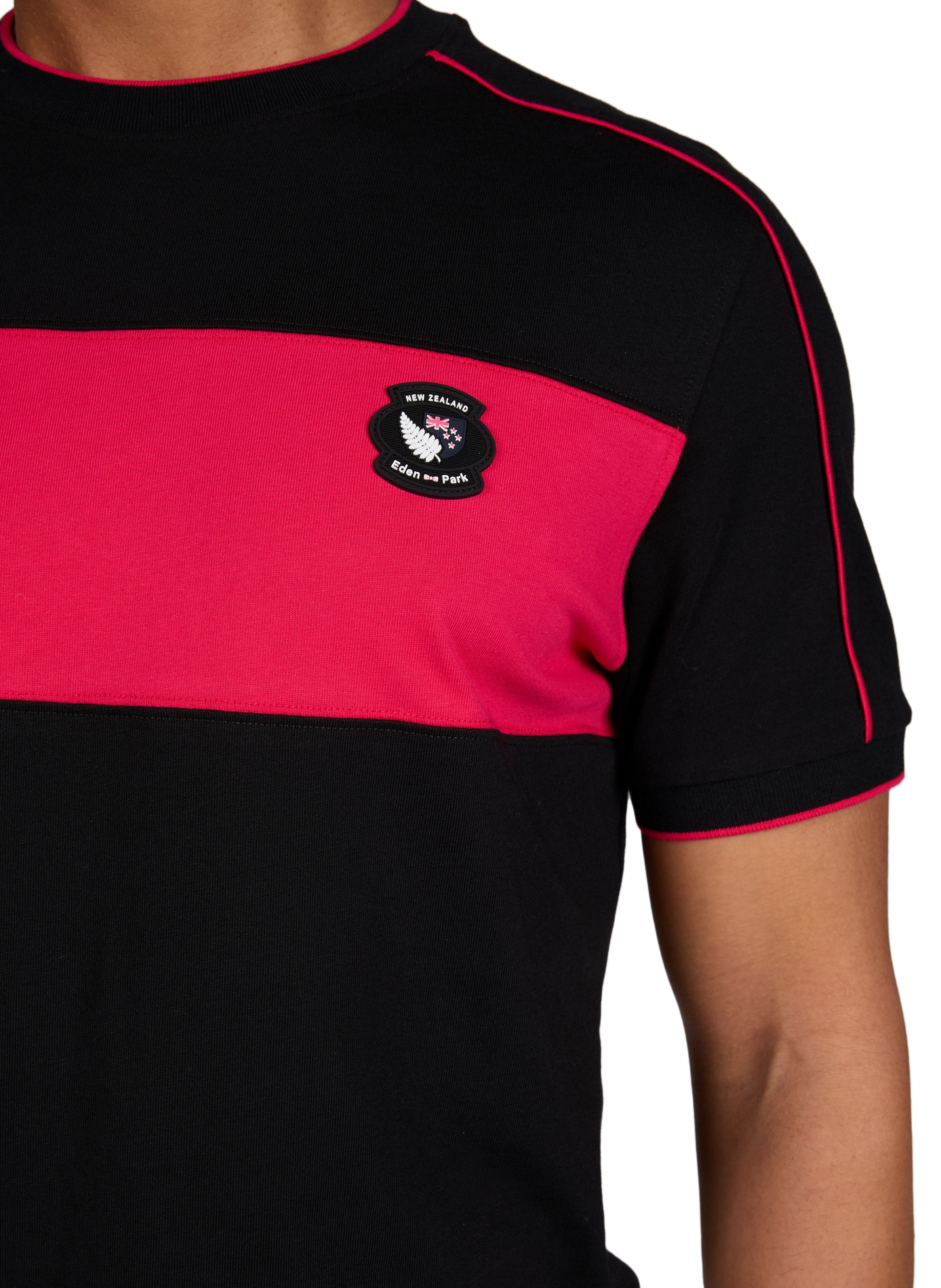 New Zealand short-sleeve cotton T-shirt EDEN PARK Black