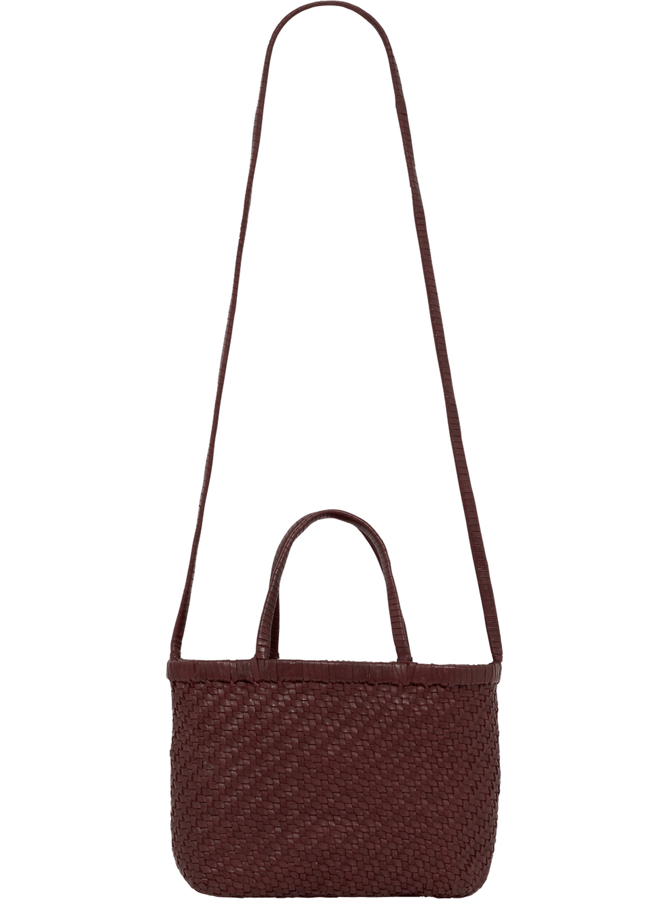 Petit sac à main en cuir tressé - gaby PABLO Rouge