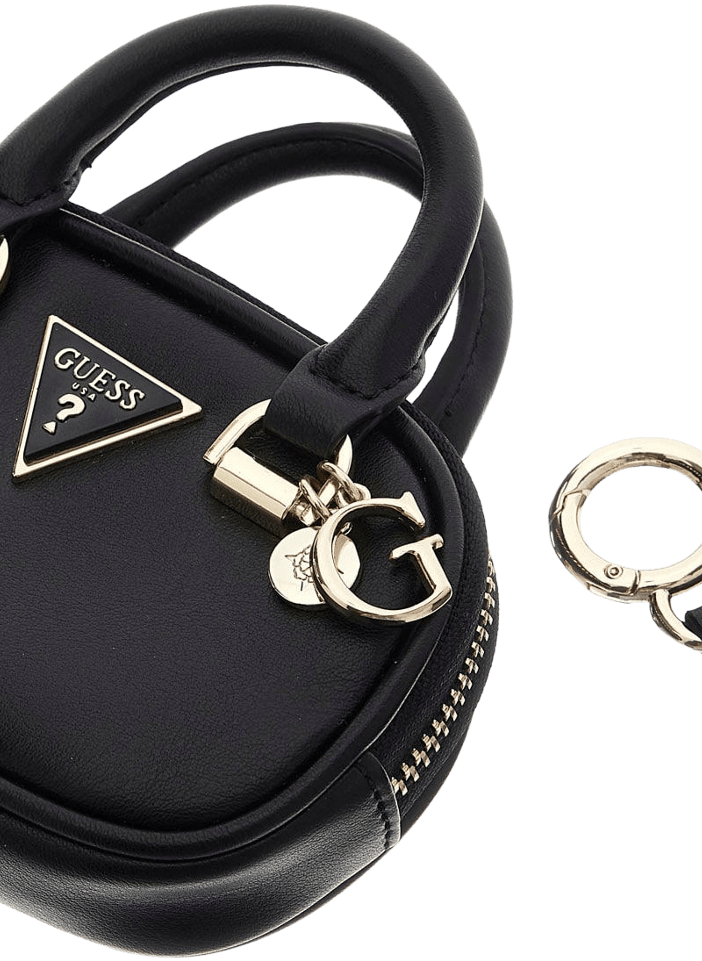 Llavero mini bolso de mano GUESS Negro