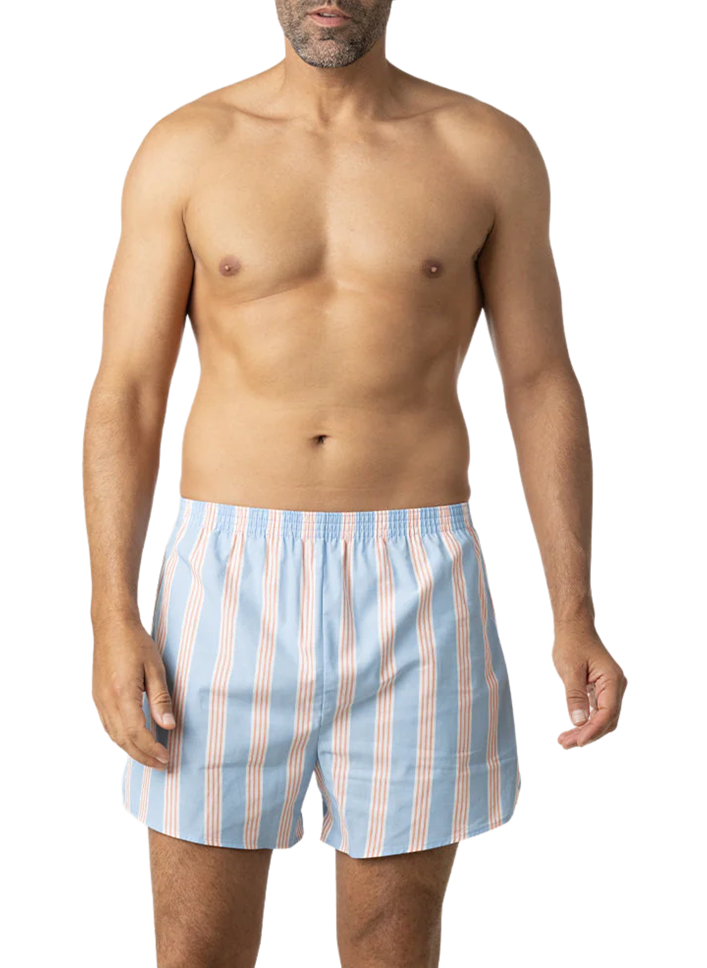 Set of 2 cotton chain and weft boxer shorts EMINENCE Blue