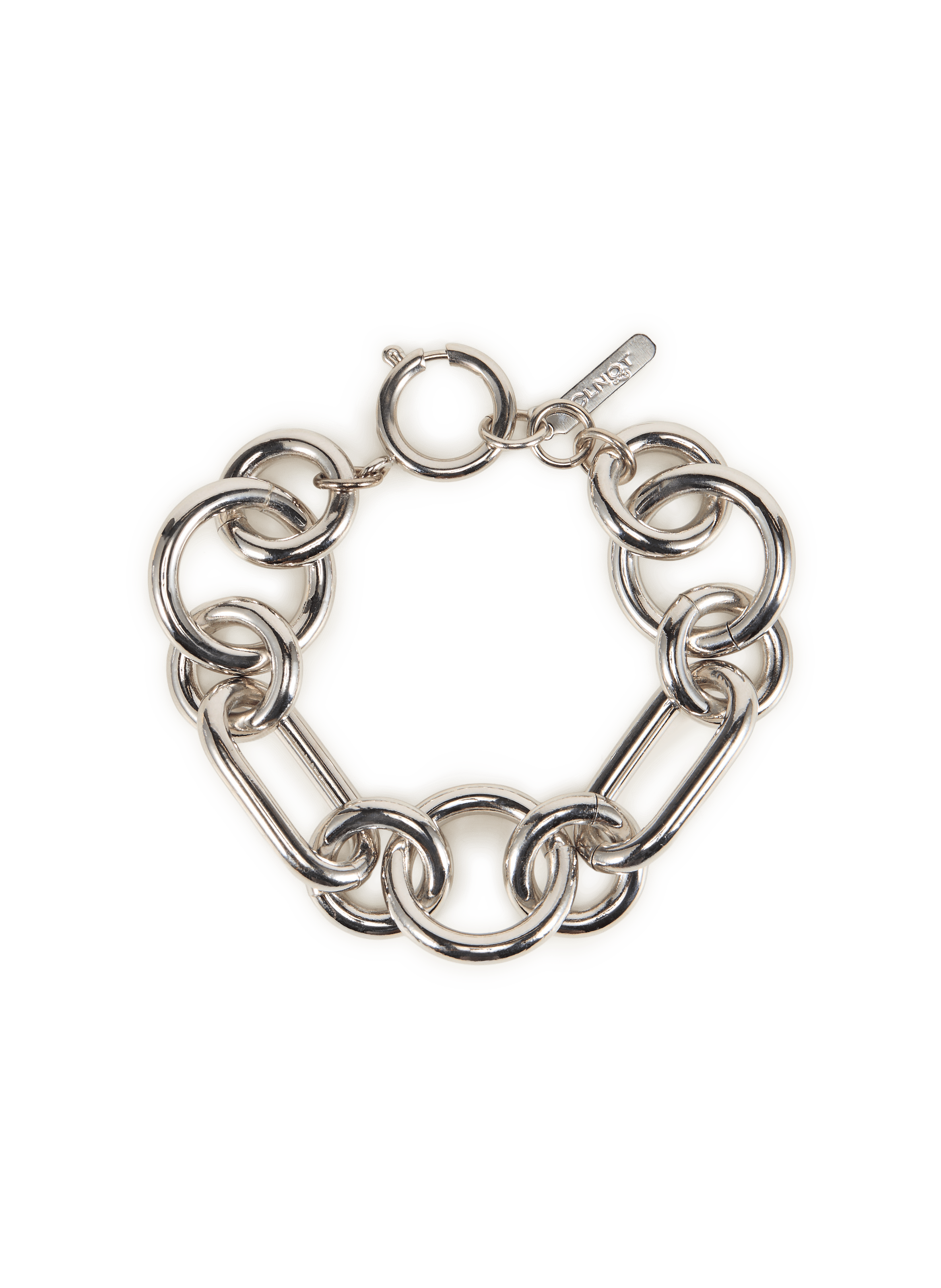 Bracelet Troy à maillons ronds et ovales JUSTINE CLENQUET Argent