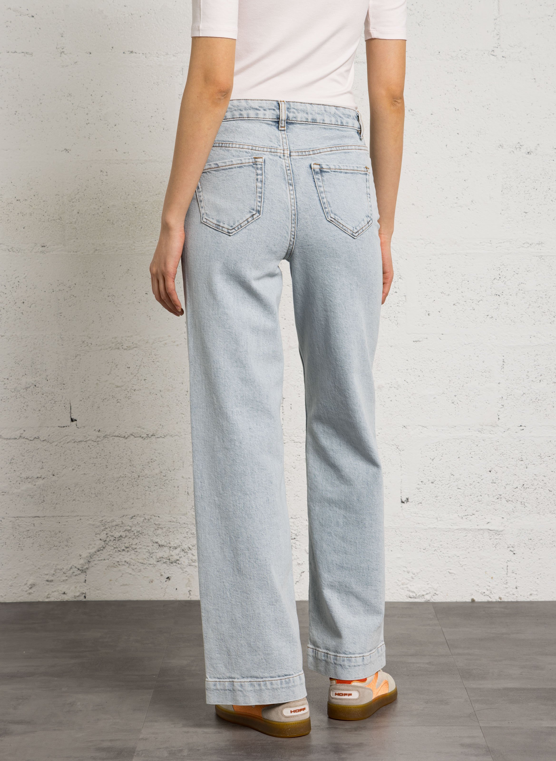 Jean large en coton mélangé lisa MAISON 123 Bleu