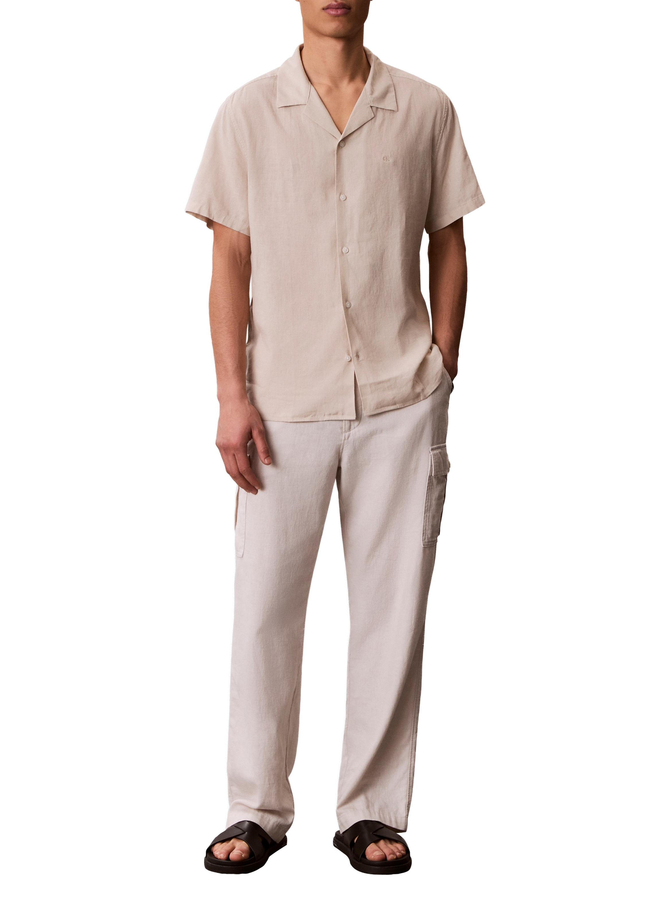 Short-sleeved shirt CALVIN KLEIN Beige