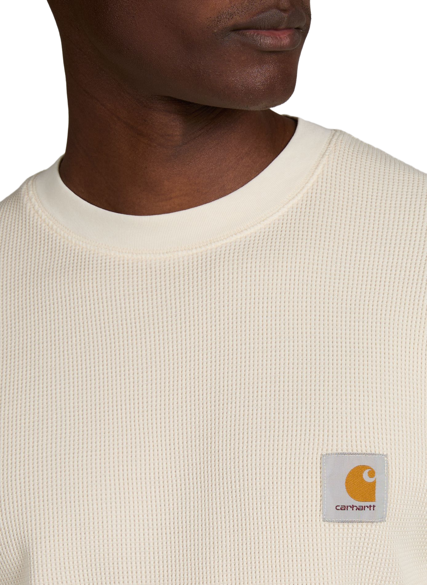 Cotton waffle T-shirt CARHARTT WIP Beige