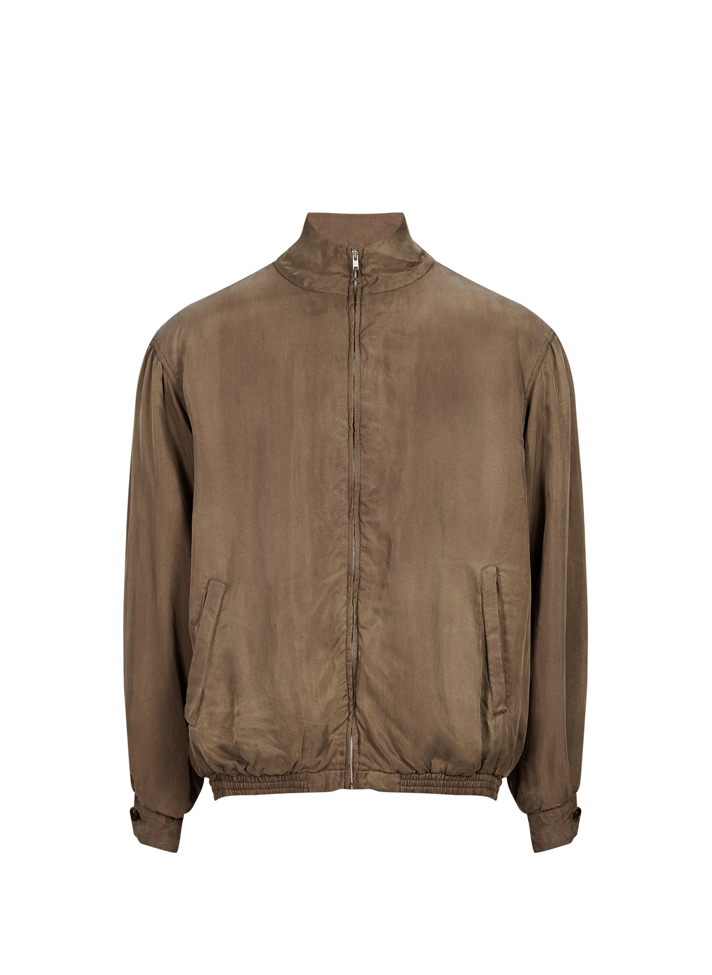 Veste à col montant et ourlet élastiqué  SSSTEIN Khaki