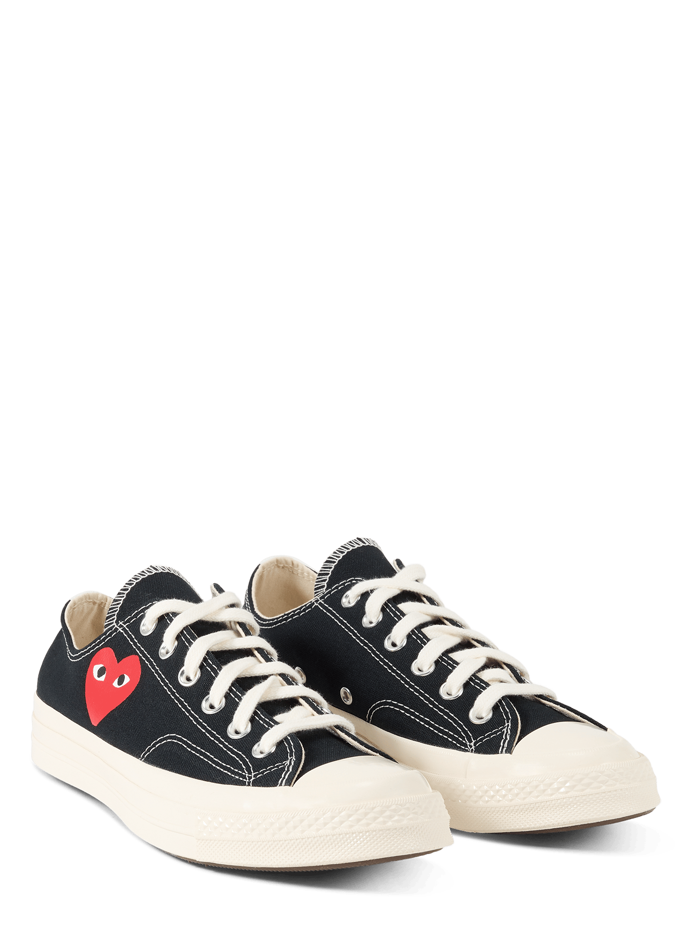 Baskets Chuck All Stars Single Heart en coton COMME DES GARCONS PLAY Noir