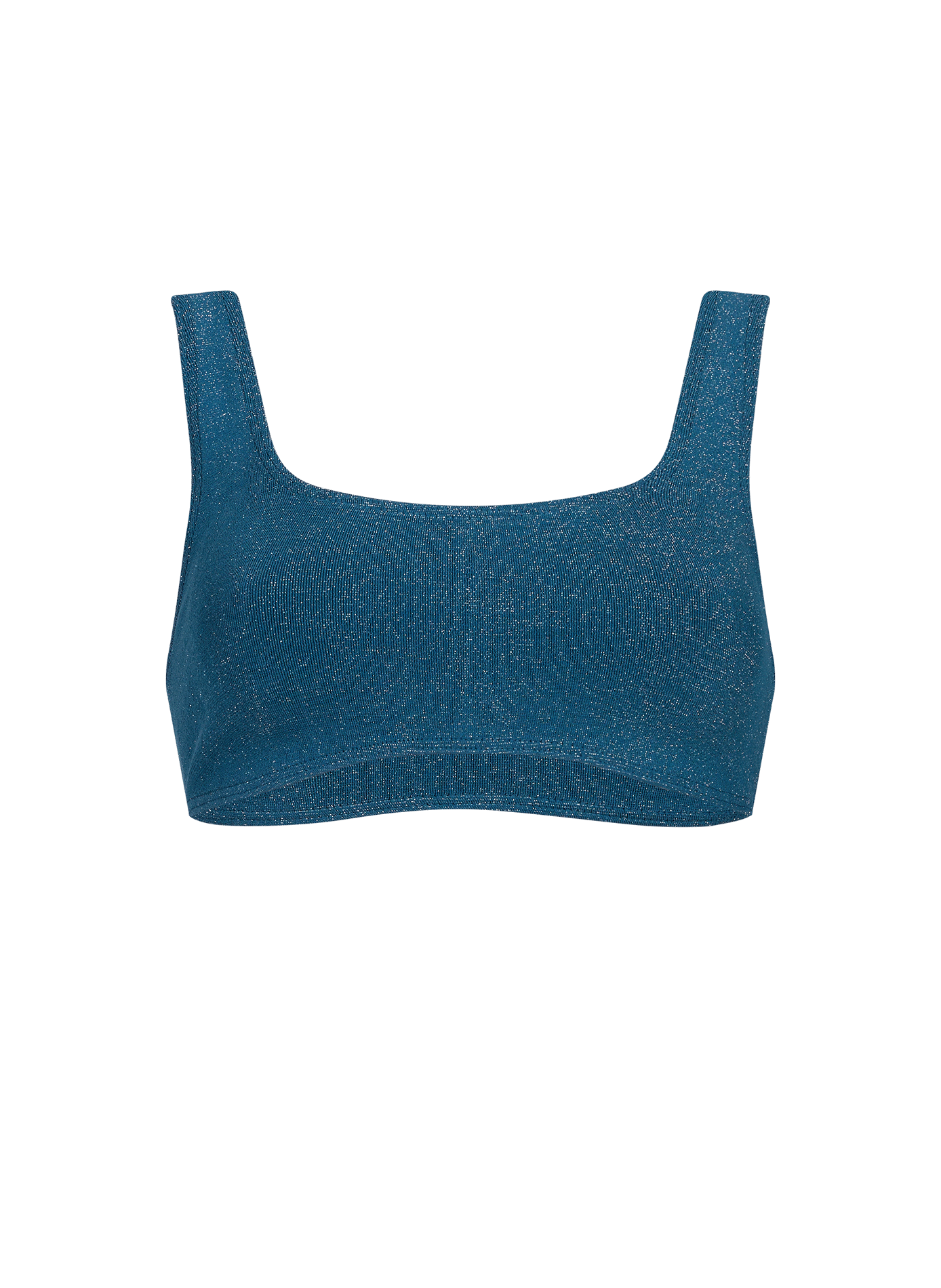 Glitzerndes Malibu-Badeoberteil BOND EYE Blau