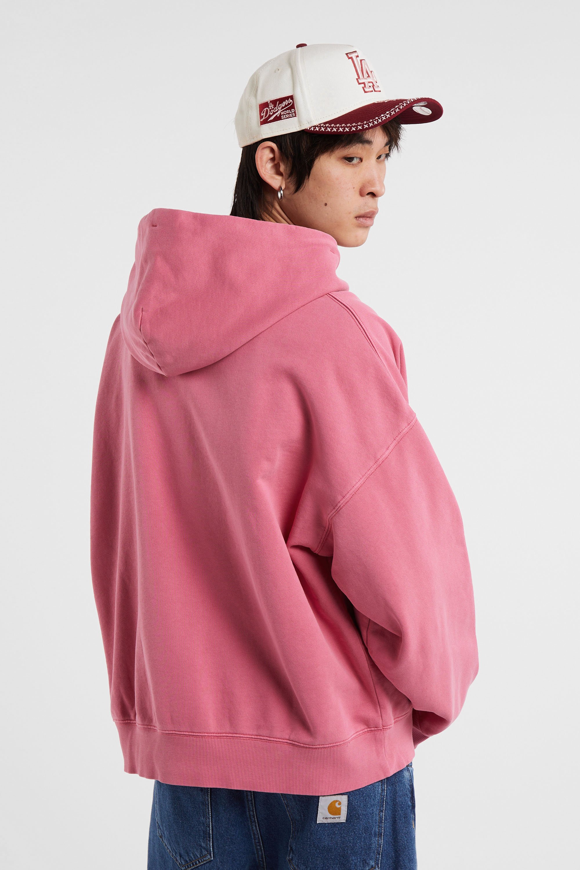 Hoodie zippé hooded benton sweat jacket CARHARTT WIP Rose