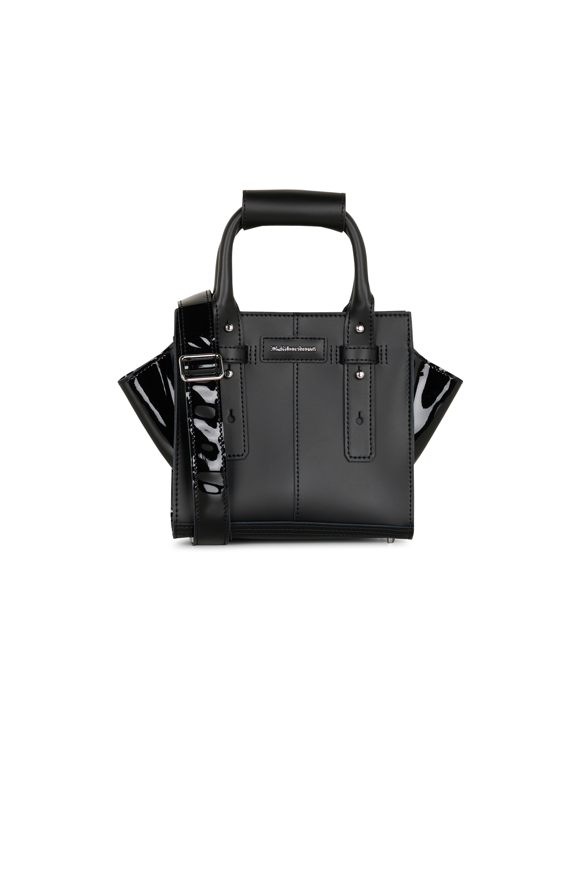 Sac bandoulière en cuir DR. MARTENS Noir