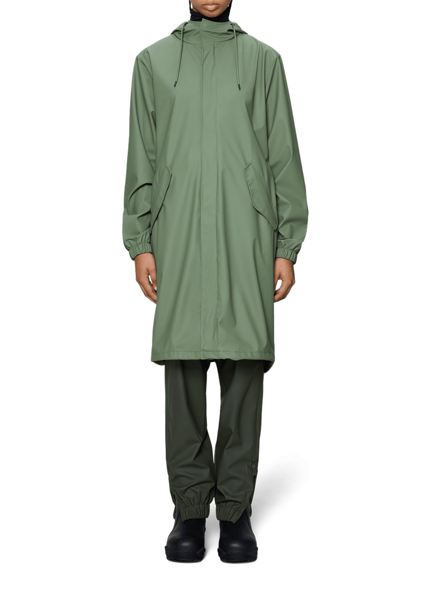Parka Fishtail à capuche avec visière intégrée  RAINS Multicolore