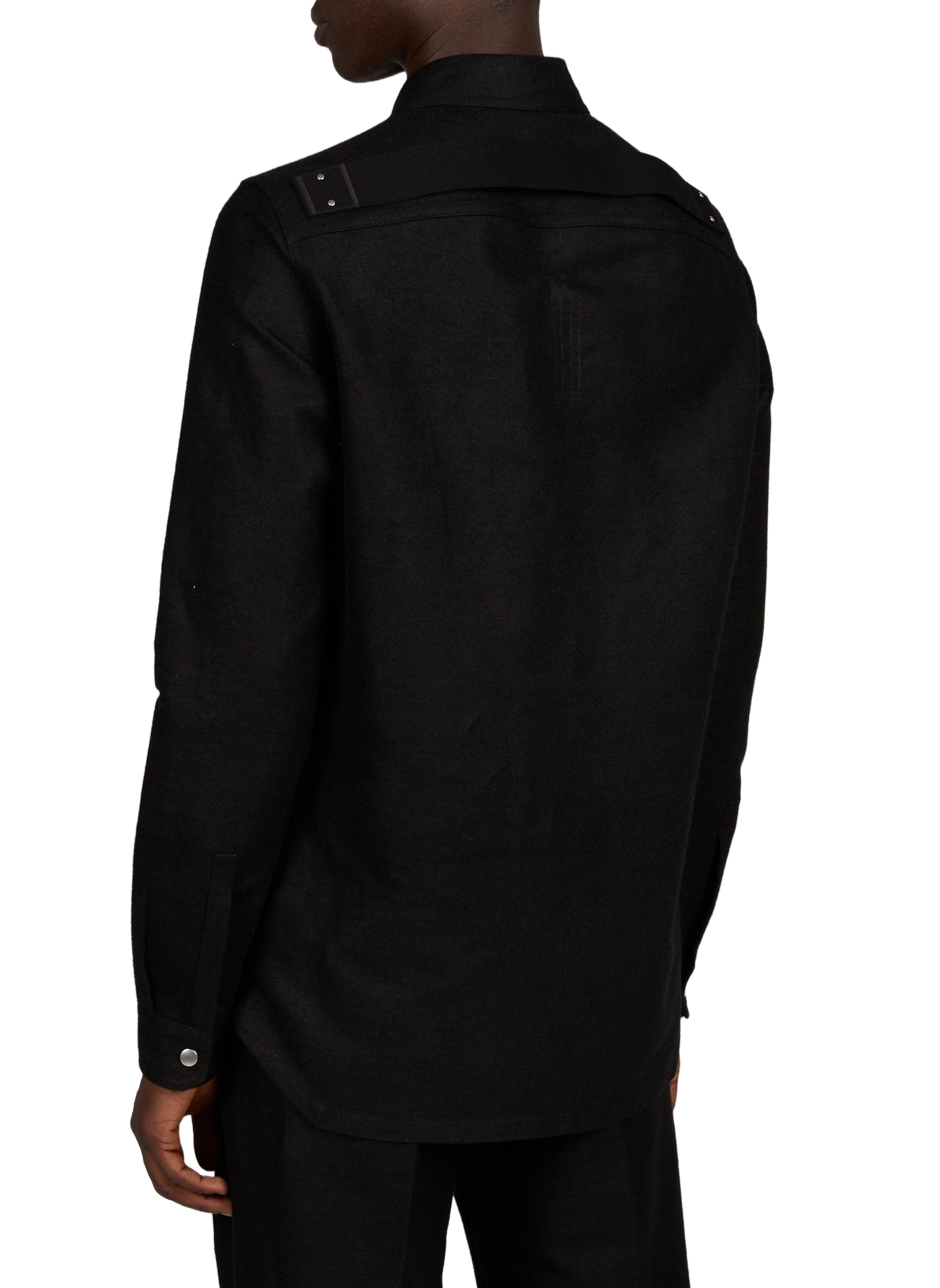 Chemise droite en coton mélangé RICK OWENS Noir