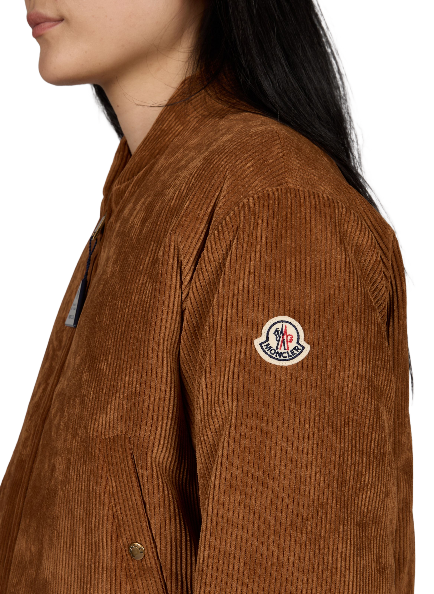 Bomberjacke aus Cordgewebe MONCLER Beige