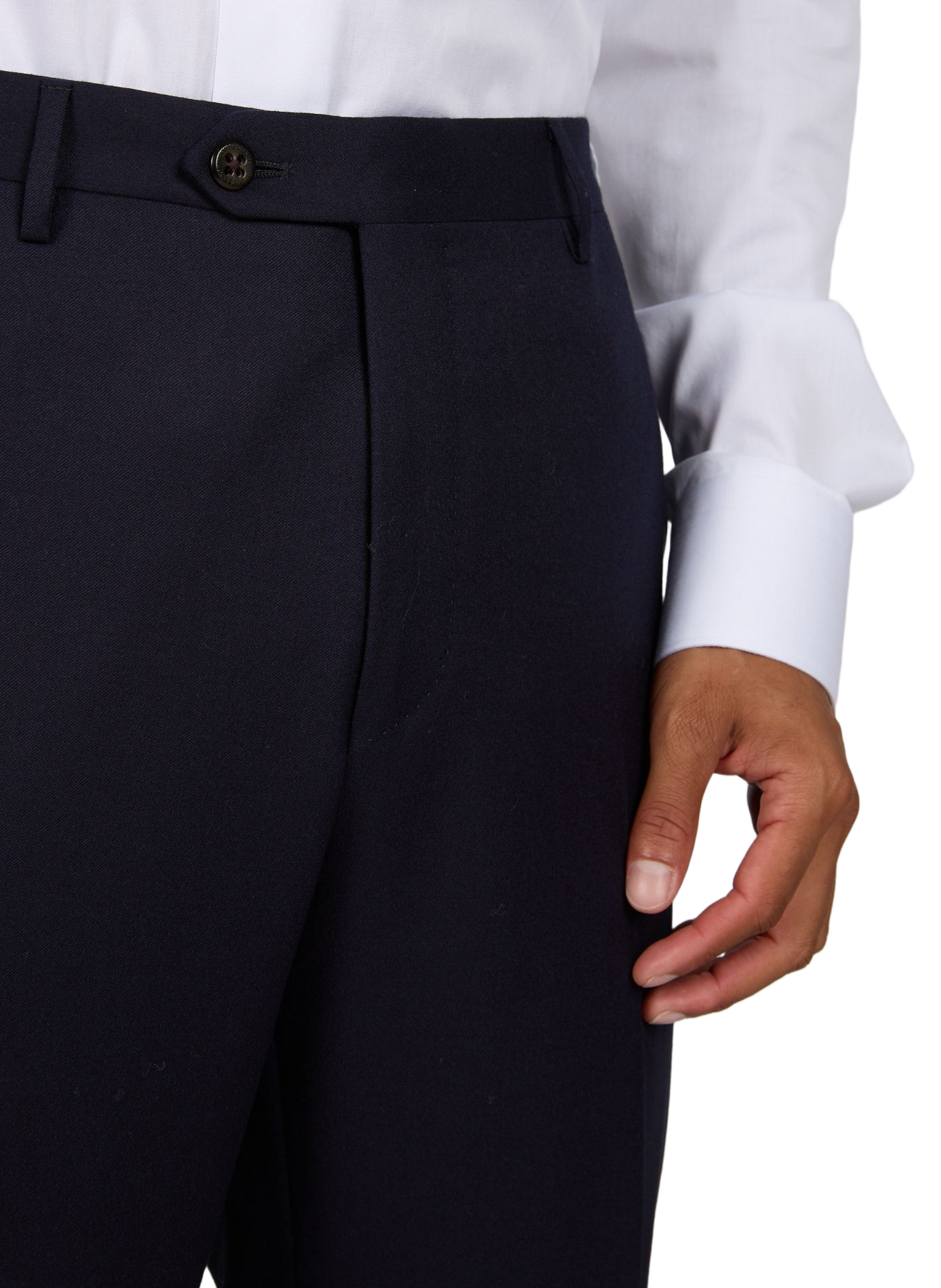 Straight virgin wool trousers CORNELIANI Blue
