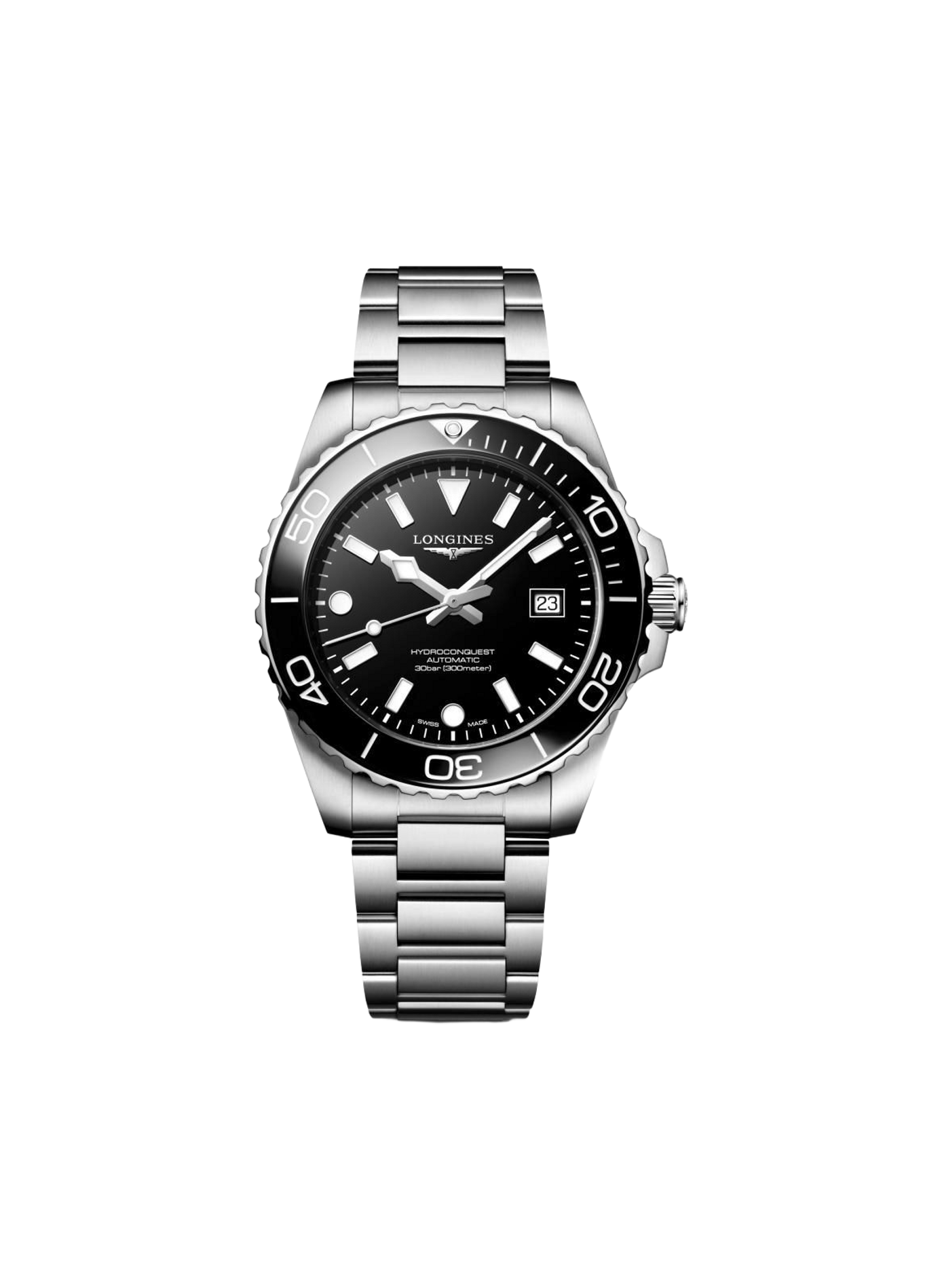 Montre automatique HydroConquest en acier inoxydable