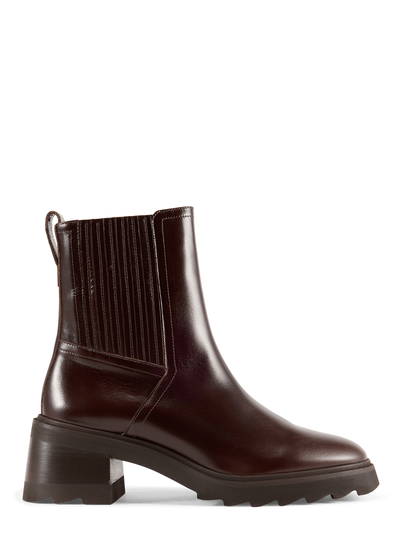Bottine Lison à talons en cuir BOBBIES Marron