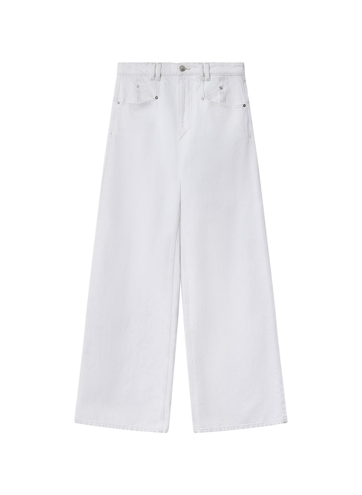 Bootcut jeans Belvia in katoenen denim ISABEL MARANT Wit