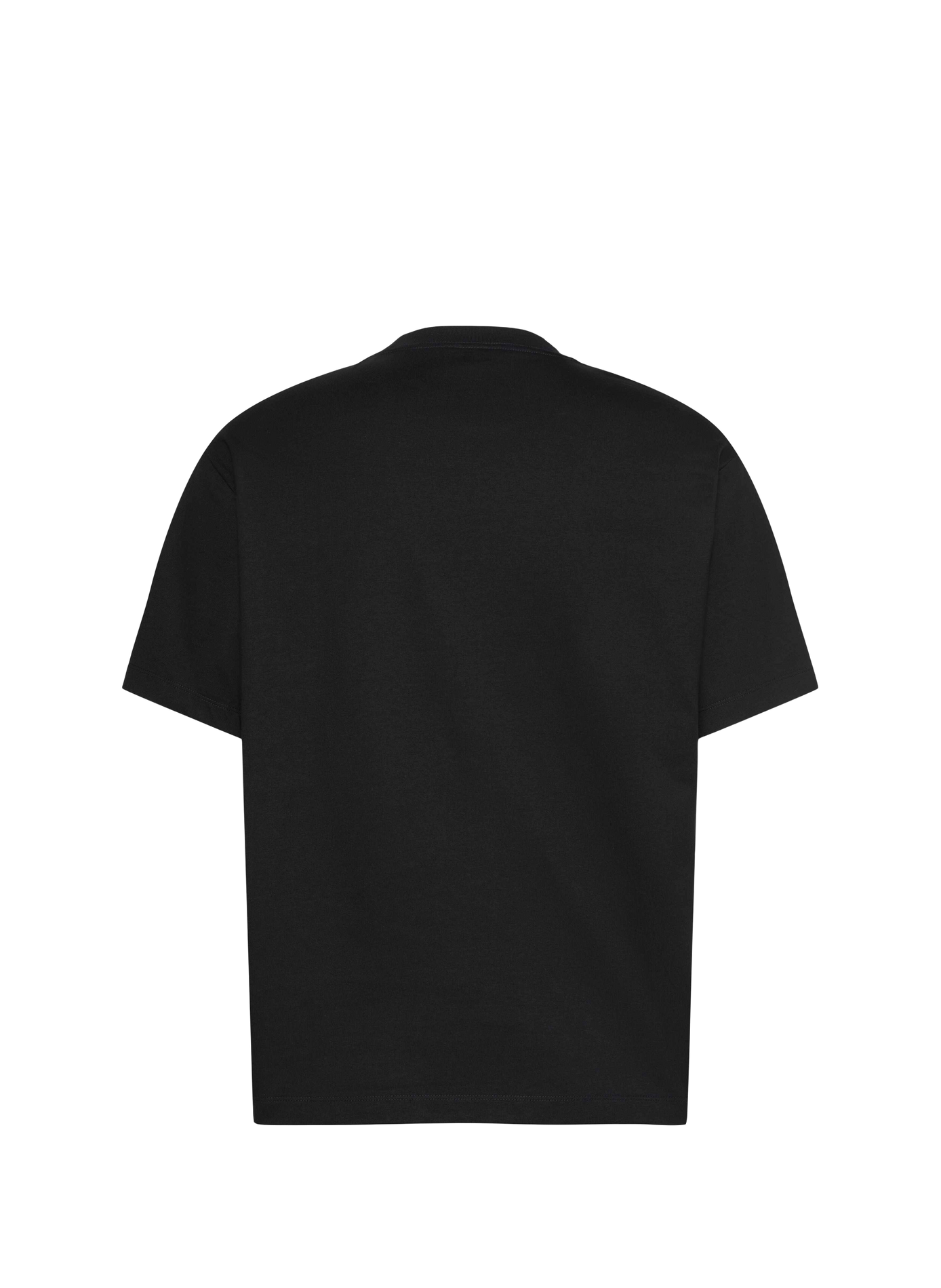 Straight round neck cotton T-shirt CALVIN KLEIN Black