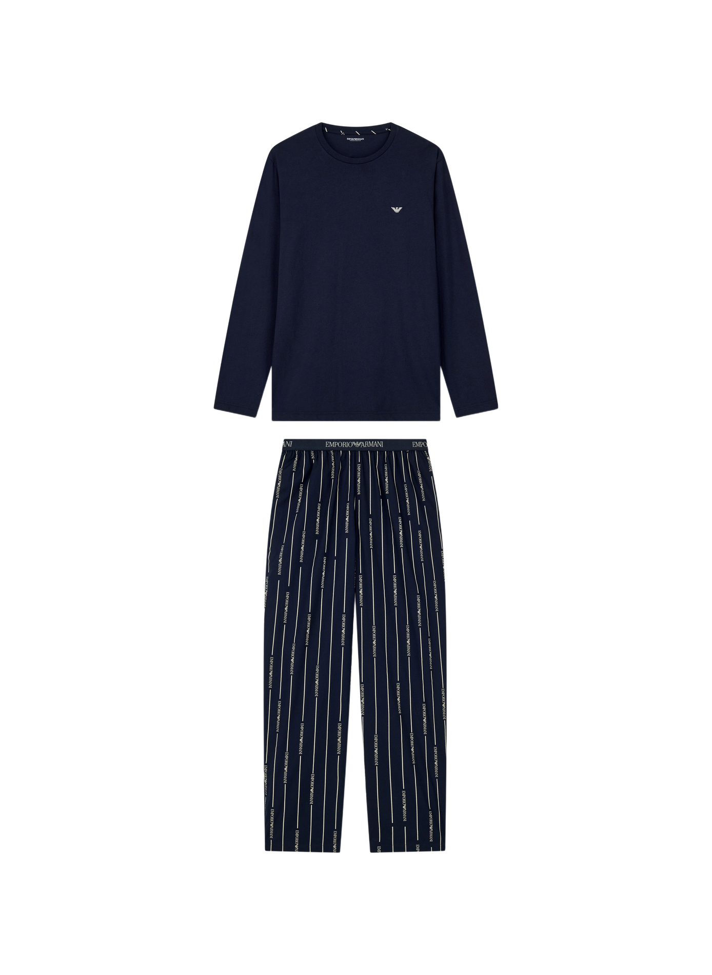 Lange pyjamaset EMPORIO ARMANI Blauw