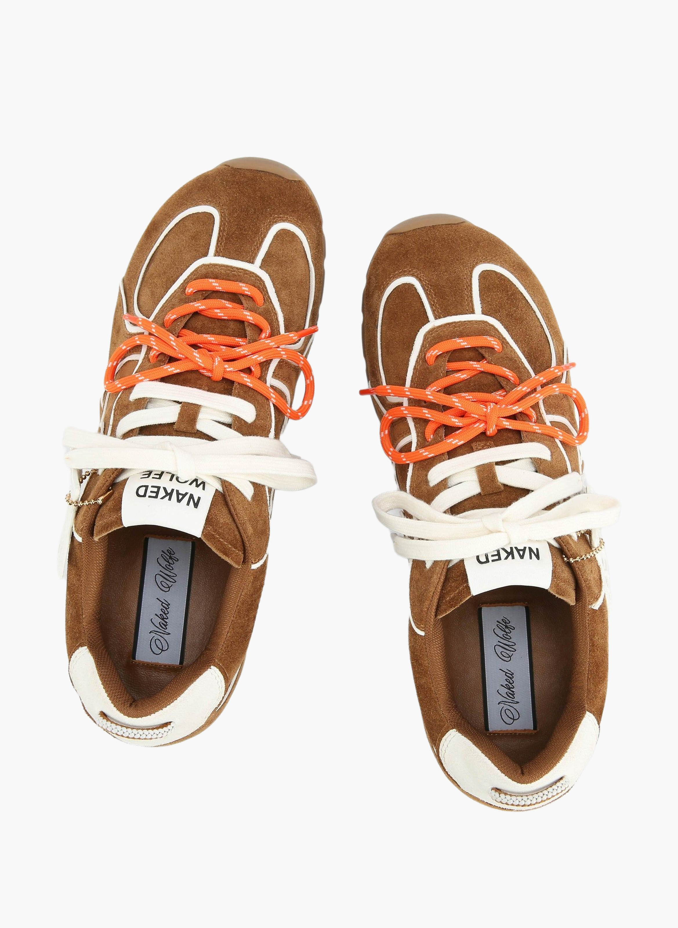 Baskets ace m en daim NAKED WOLFE Marron