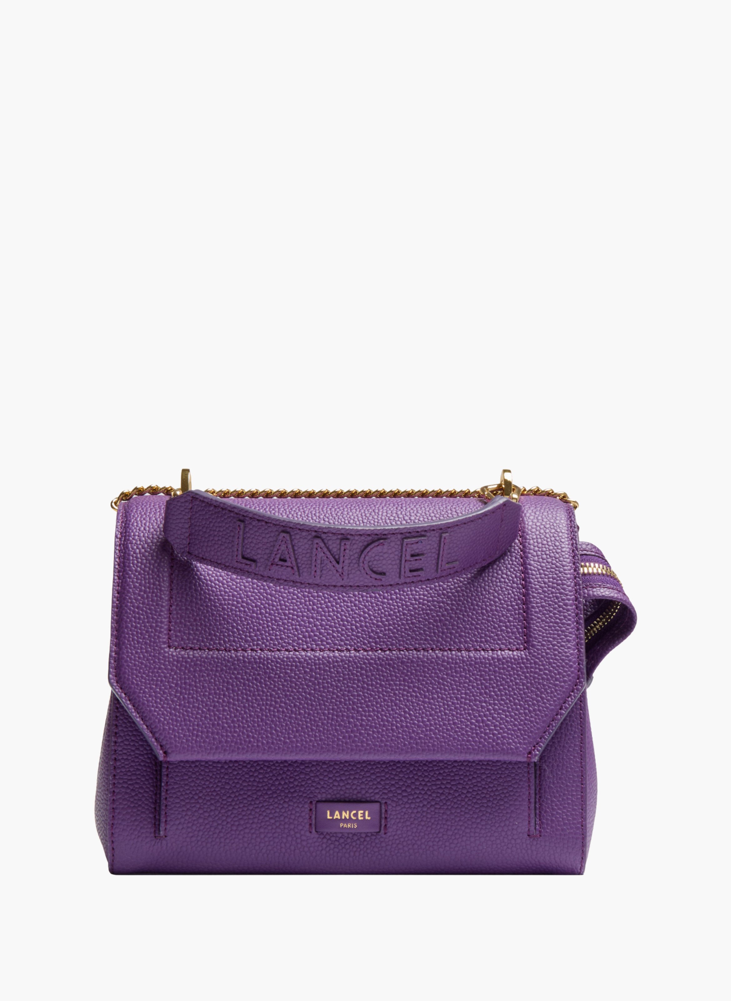Sac rabat m ninon de lancel en cuir LANCEL Violet