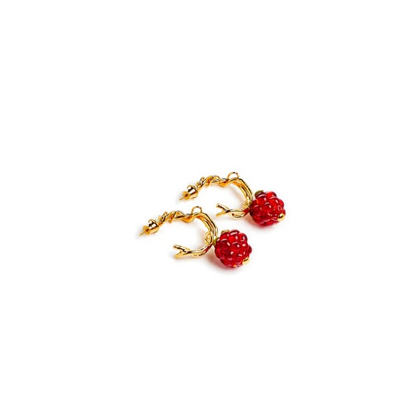 Boucles d'oreille Framboise