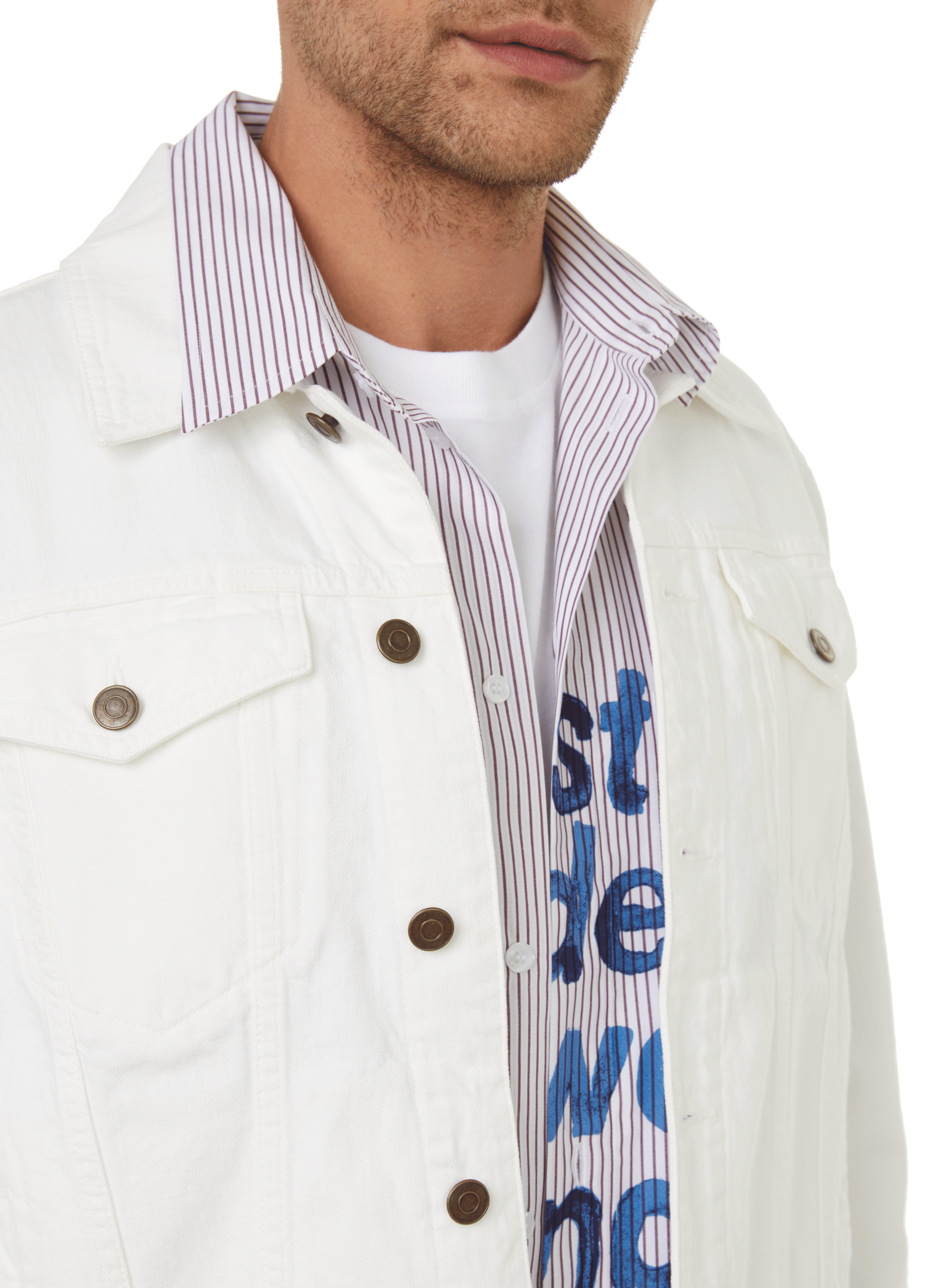 Veste en jean  SAISON 1865 Beige