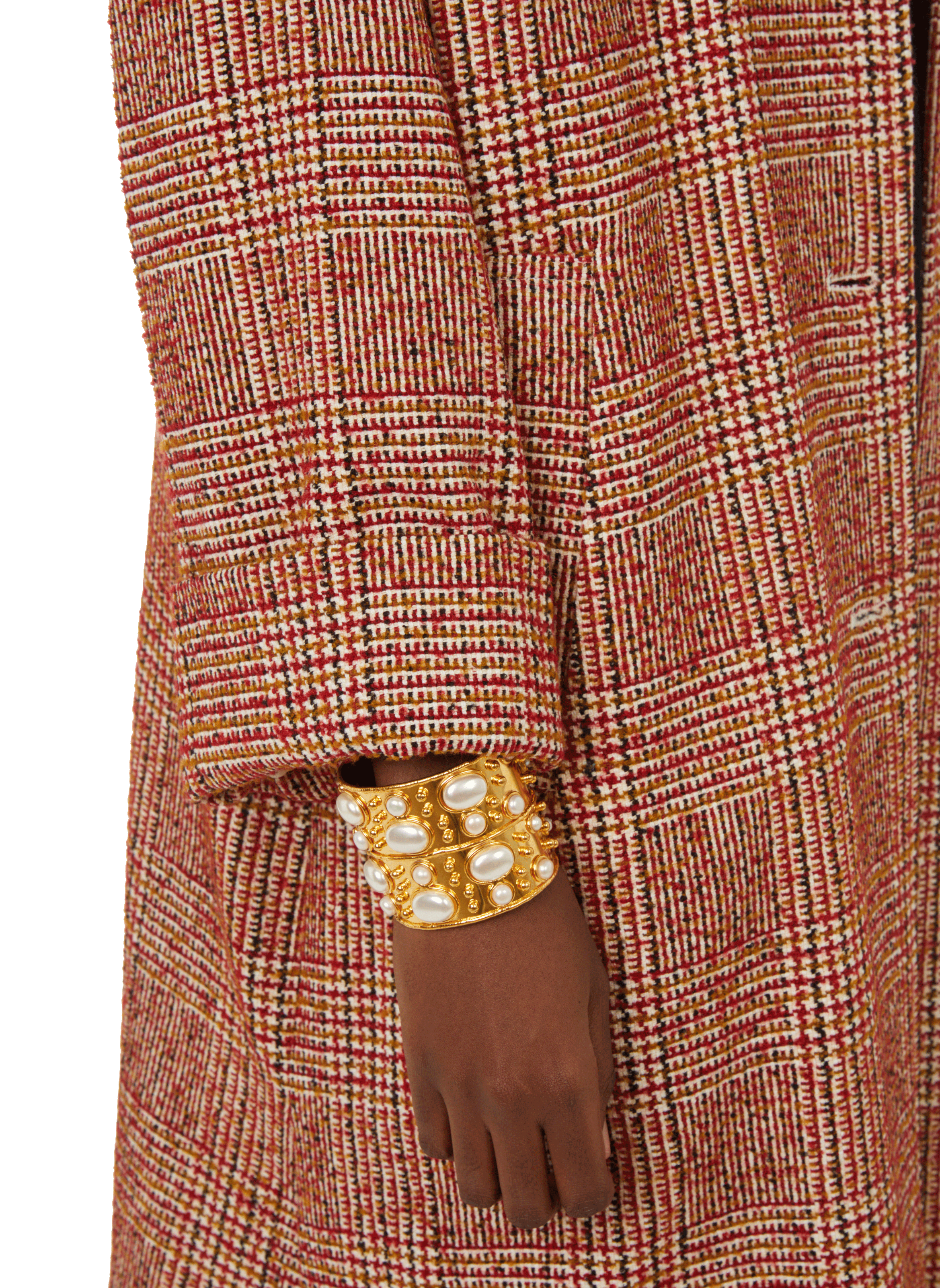 Bracelet à clous en métal doré  SYLVIA TOLEDANO Beige