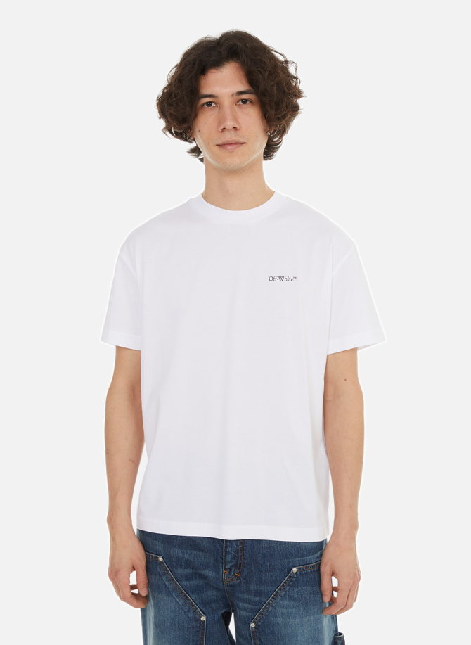 T-Shirt mit Rückenaufdruck OFF-WHITE
