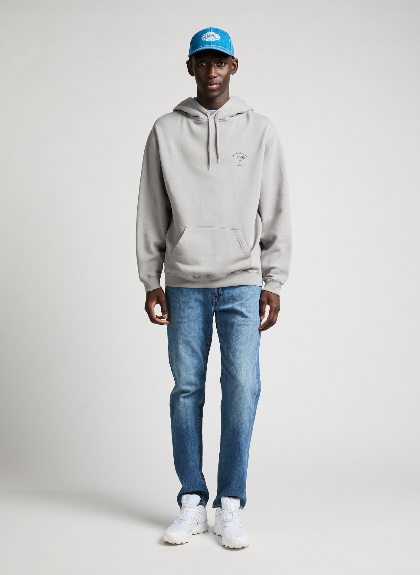 Cotton hoodie MAISON LABICHE Grey