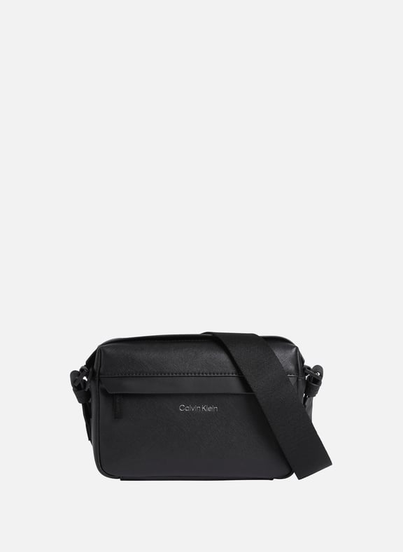 Faux leather shoulder bag Black by CALVIN KLEIN CALVIN KLEIN Faux leather shoulder bag Black