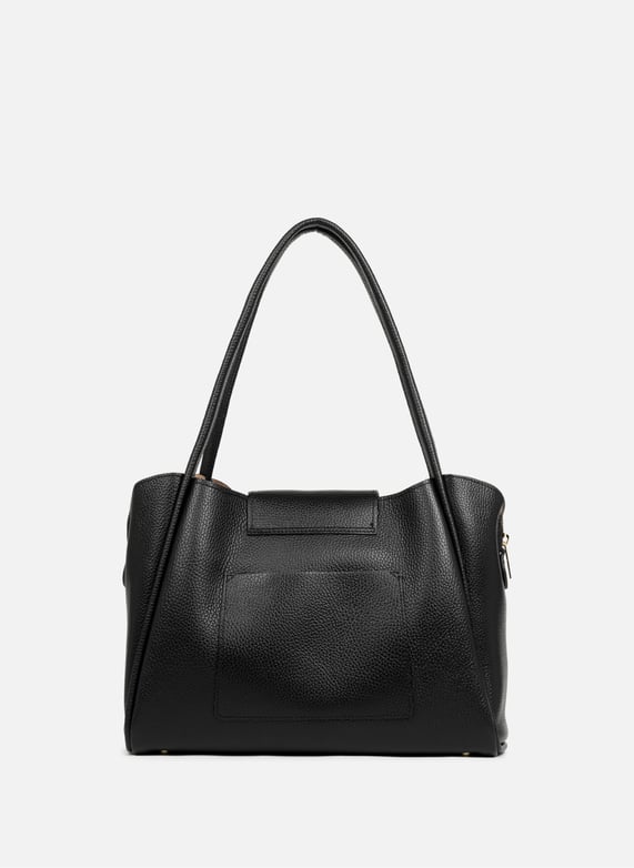 Sac cabas épaule - ida double | Noir by LANCASTER Sac cabas épaule - ida double Noir