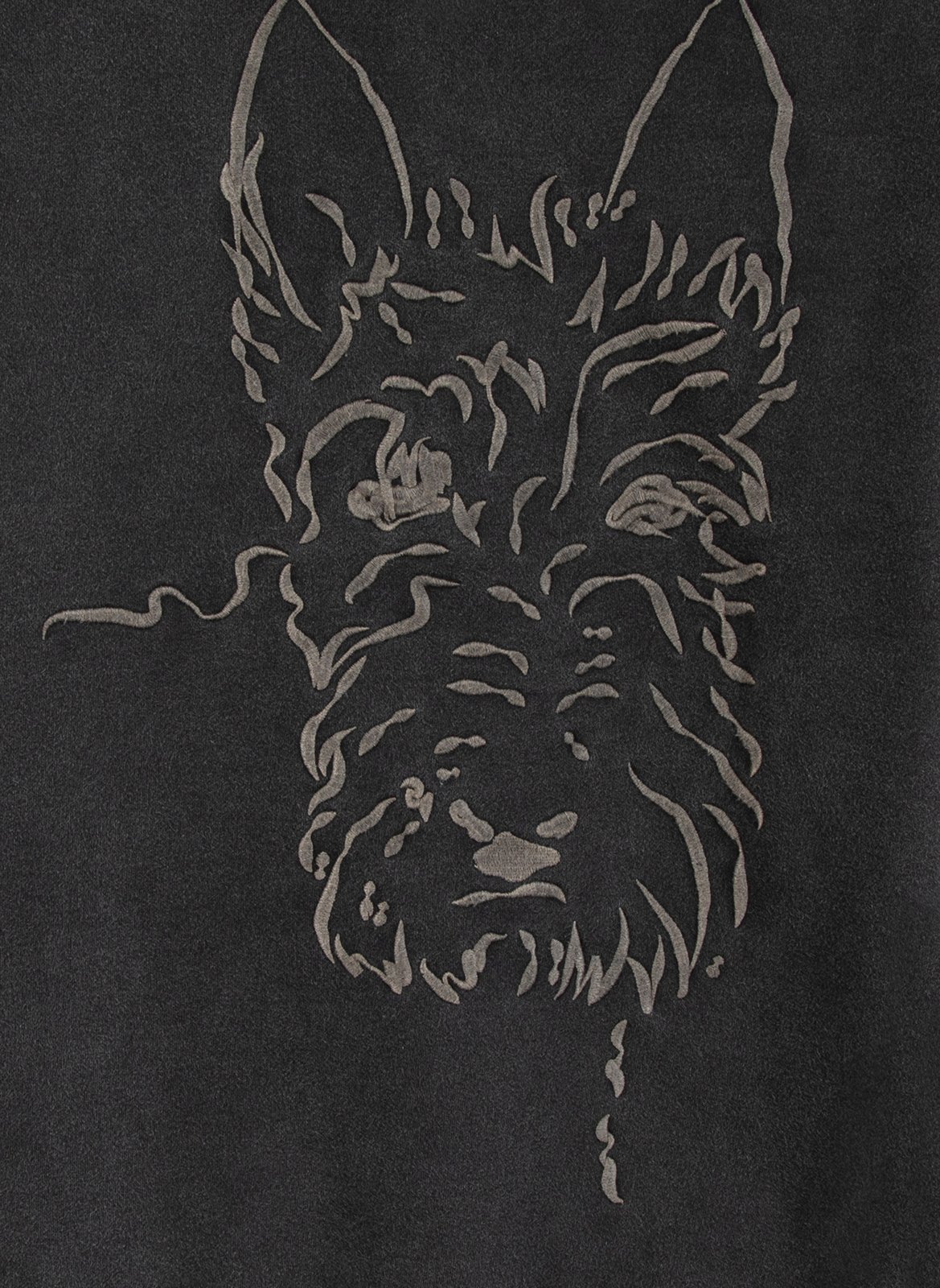 Embroidered cotton hoodie MAISON LABICHE Black