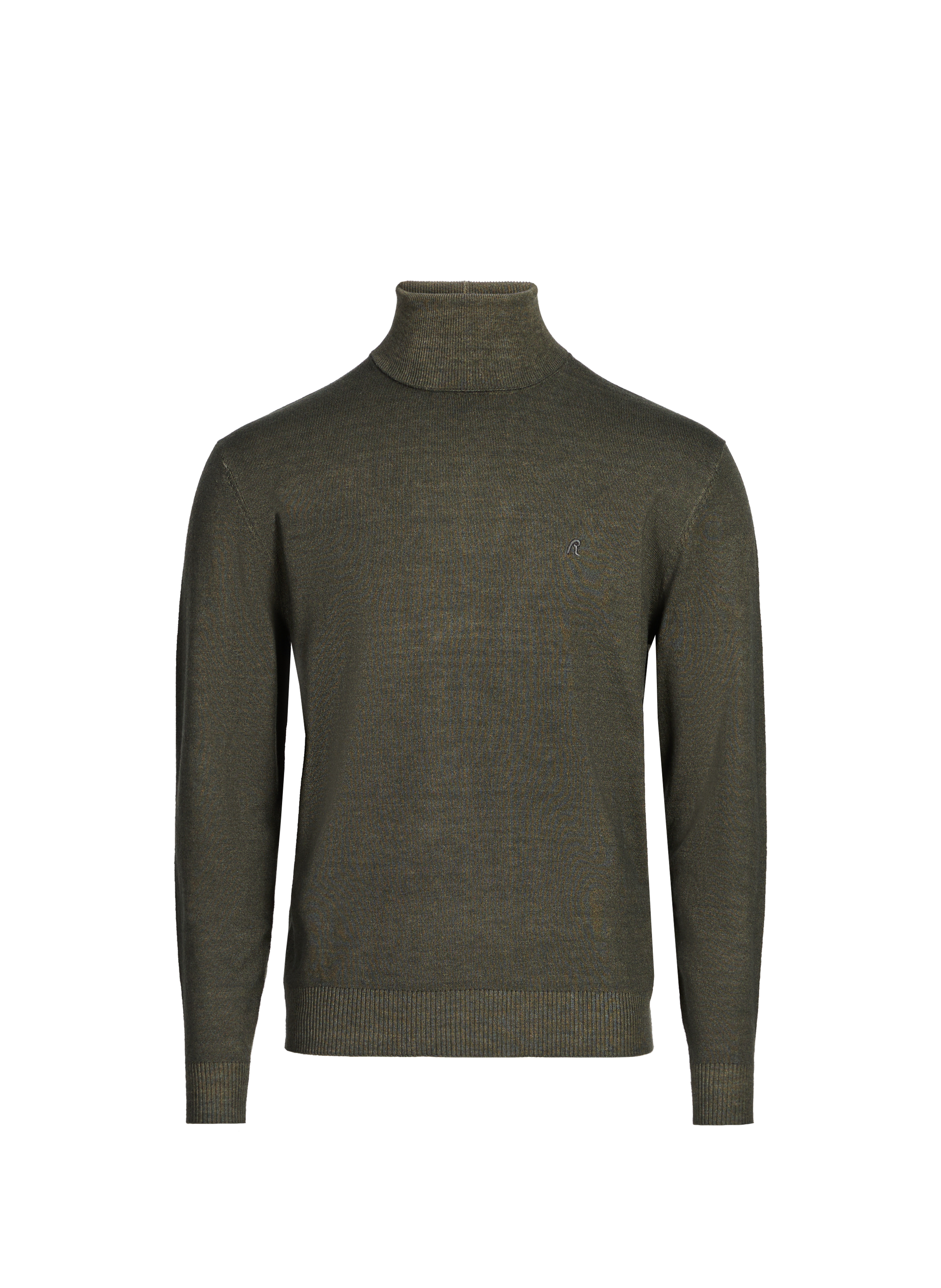 Wool blend turtleneck jumper REPLAY Green