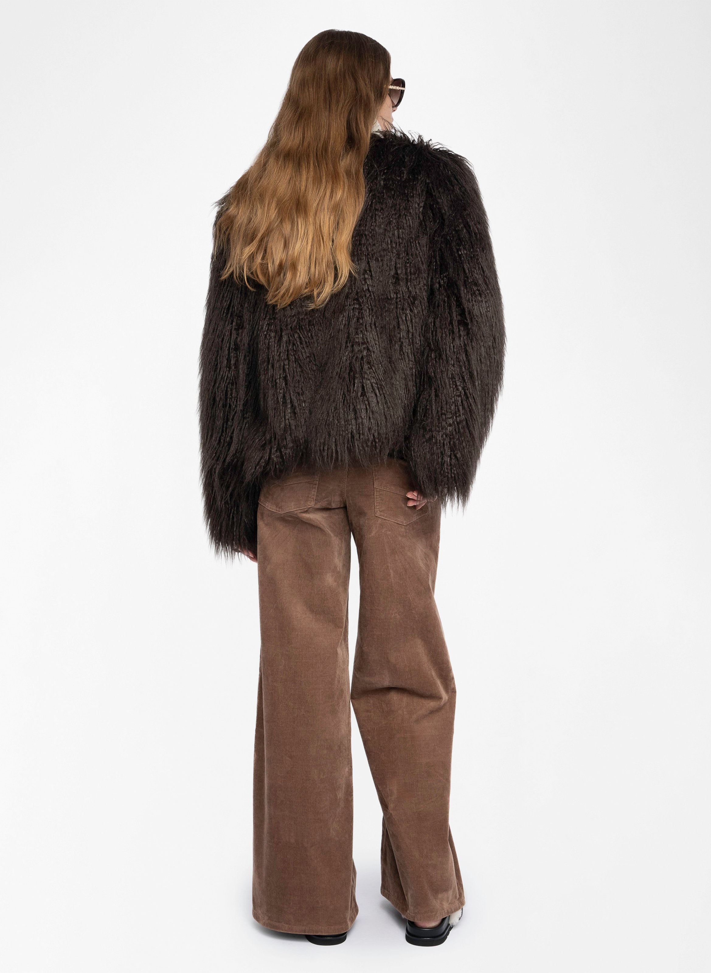 Manteau col rond freddie ZADIG&VOLTAIRE Marron