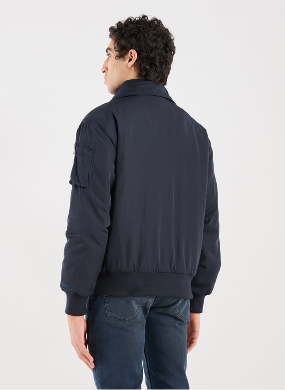 Bomber ample à col montant | Bleu by BOMBERS ORIGINAL Bomber ample à col montant Bleu