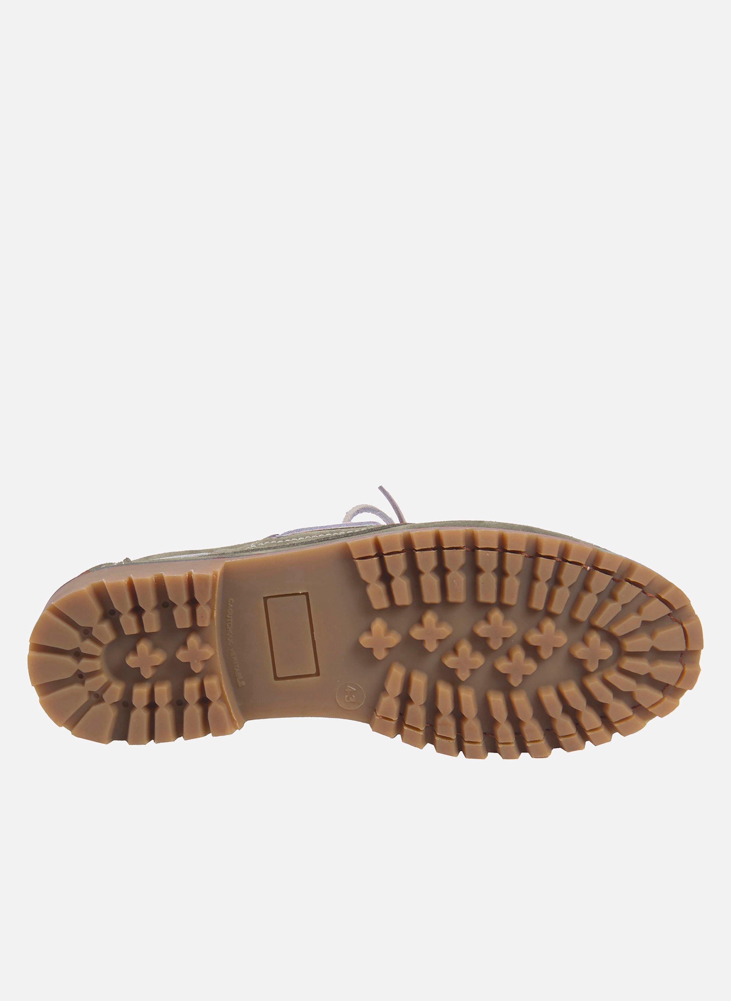 Chaussures bateau milo cuir daim JULES & JENN Vert