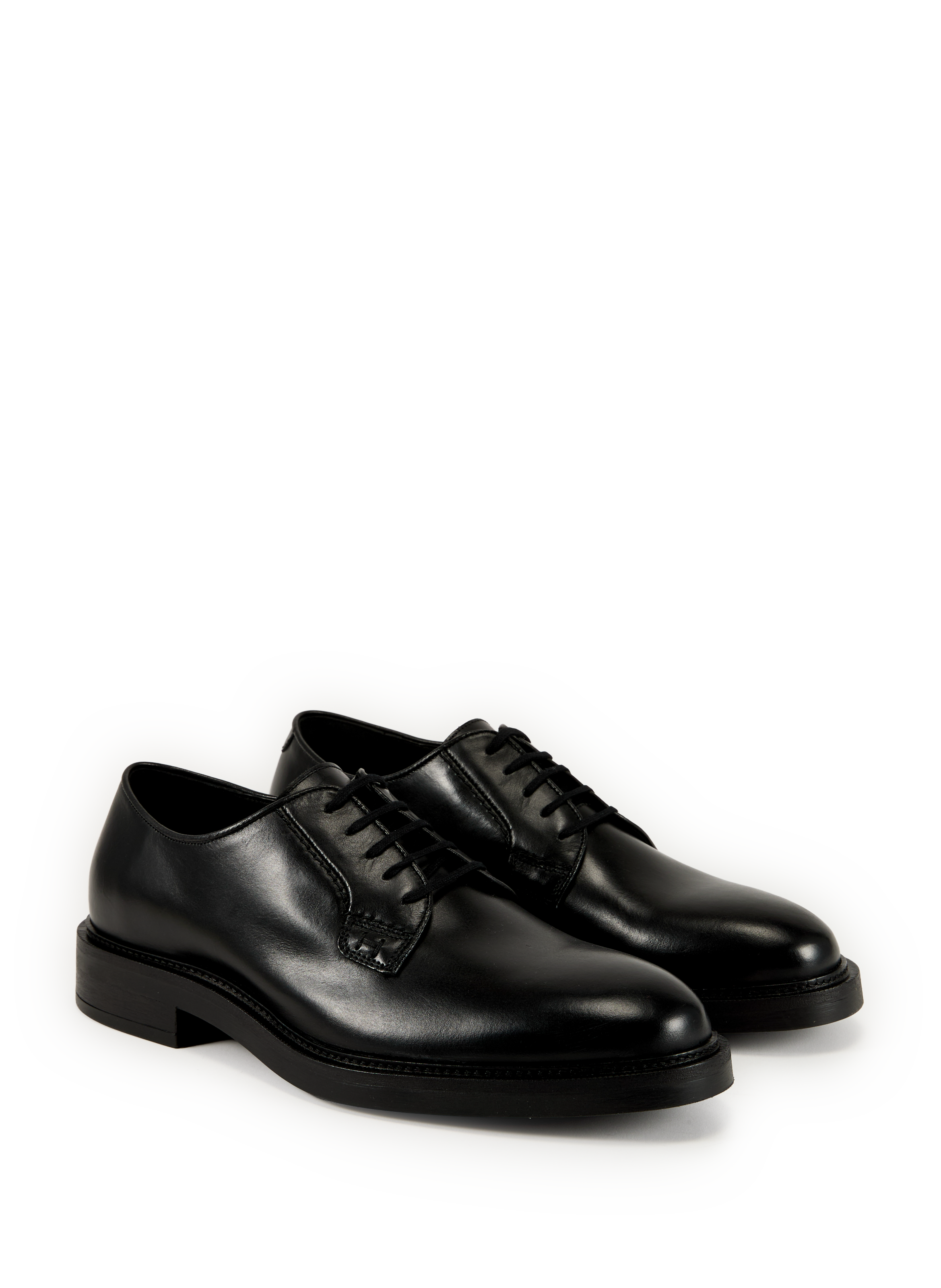 Derbies unies en cuir HACKETT Noir