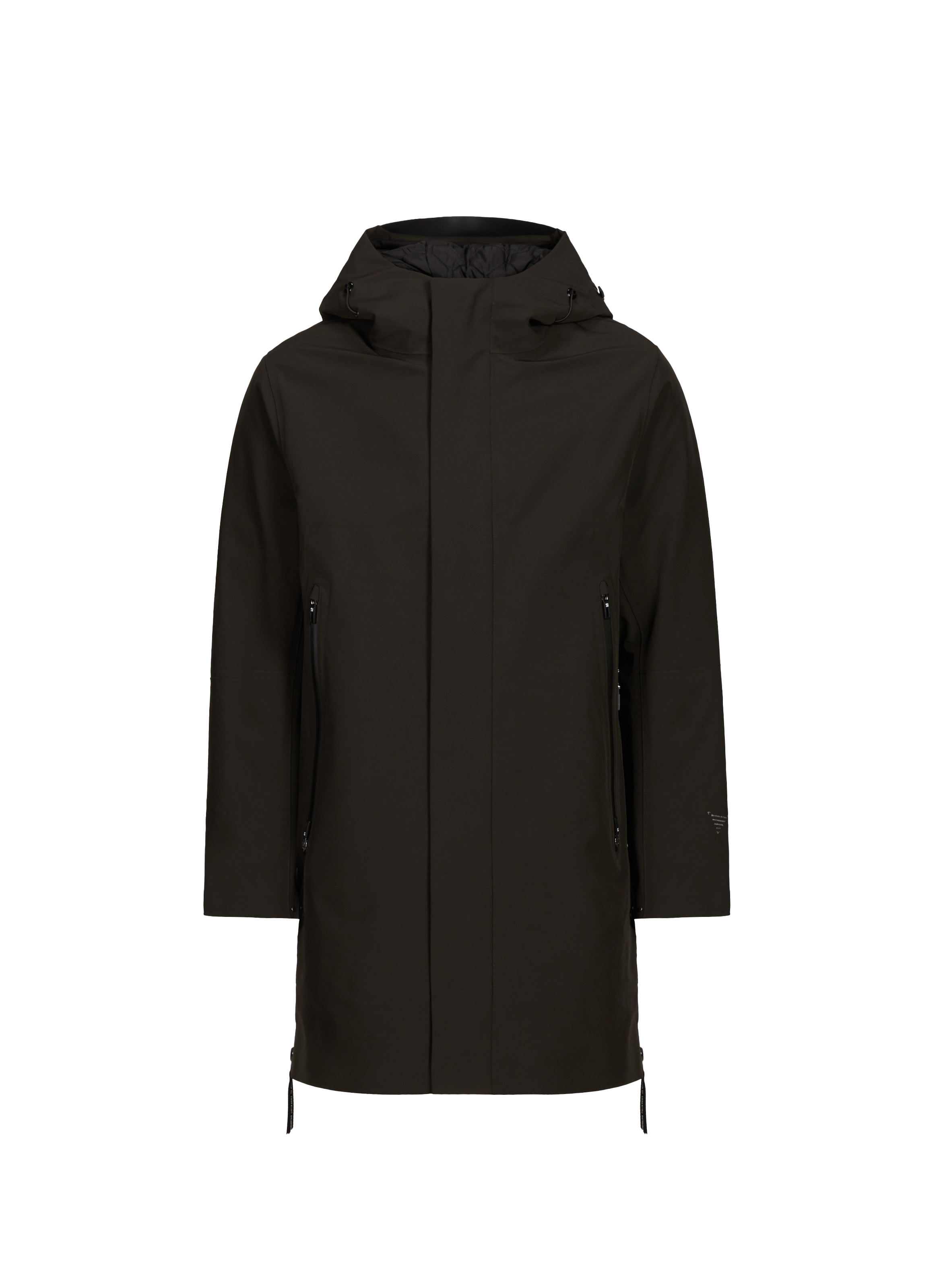 KRAKATAU Parka à capuche avec doublure amovible Khaki
