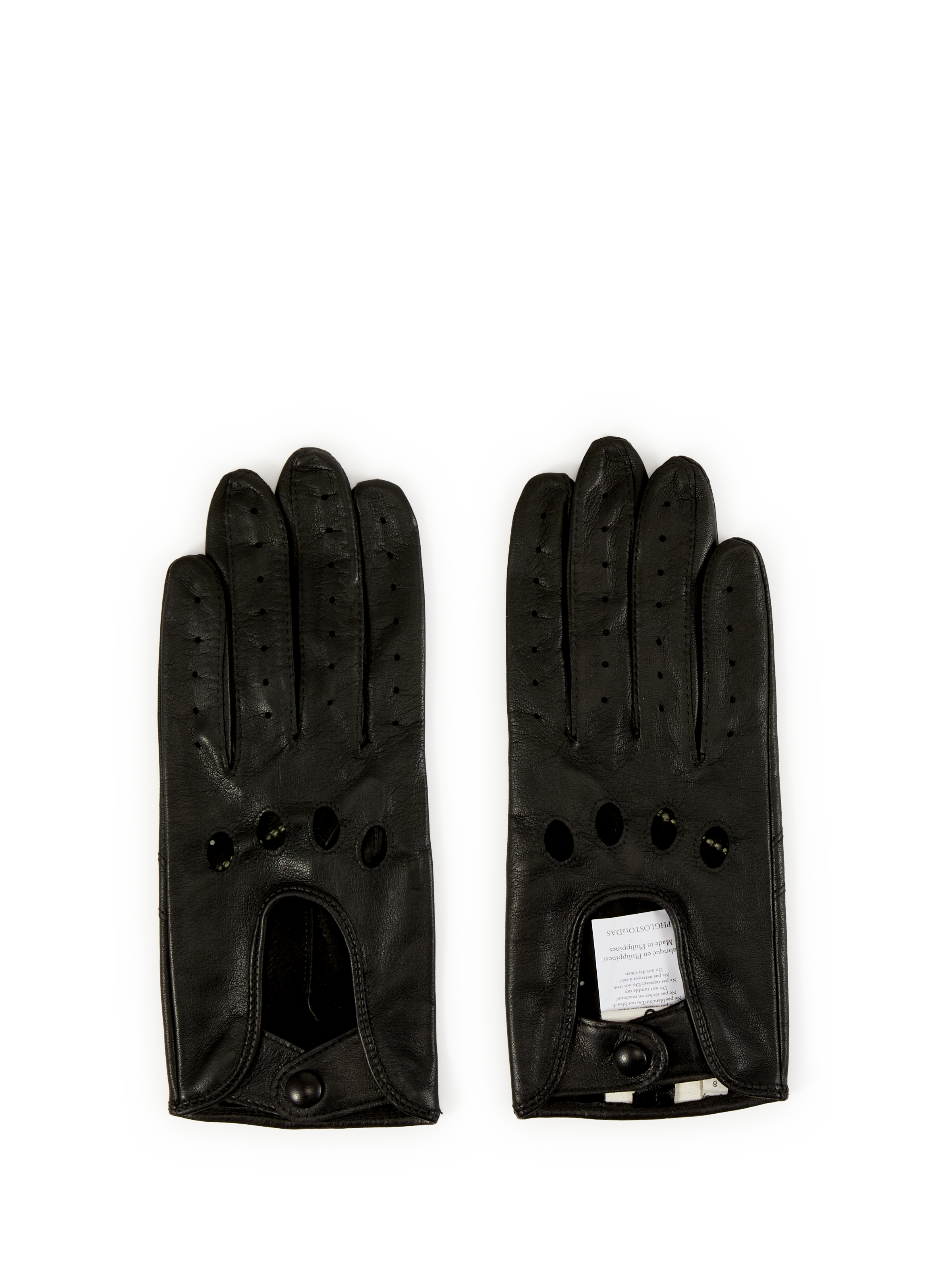 SAISON 1865 Gants en cuir d'agneau Noir