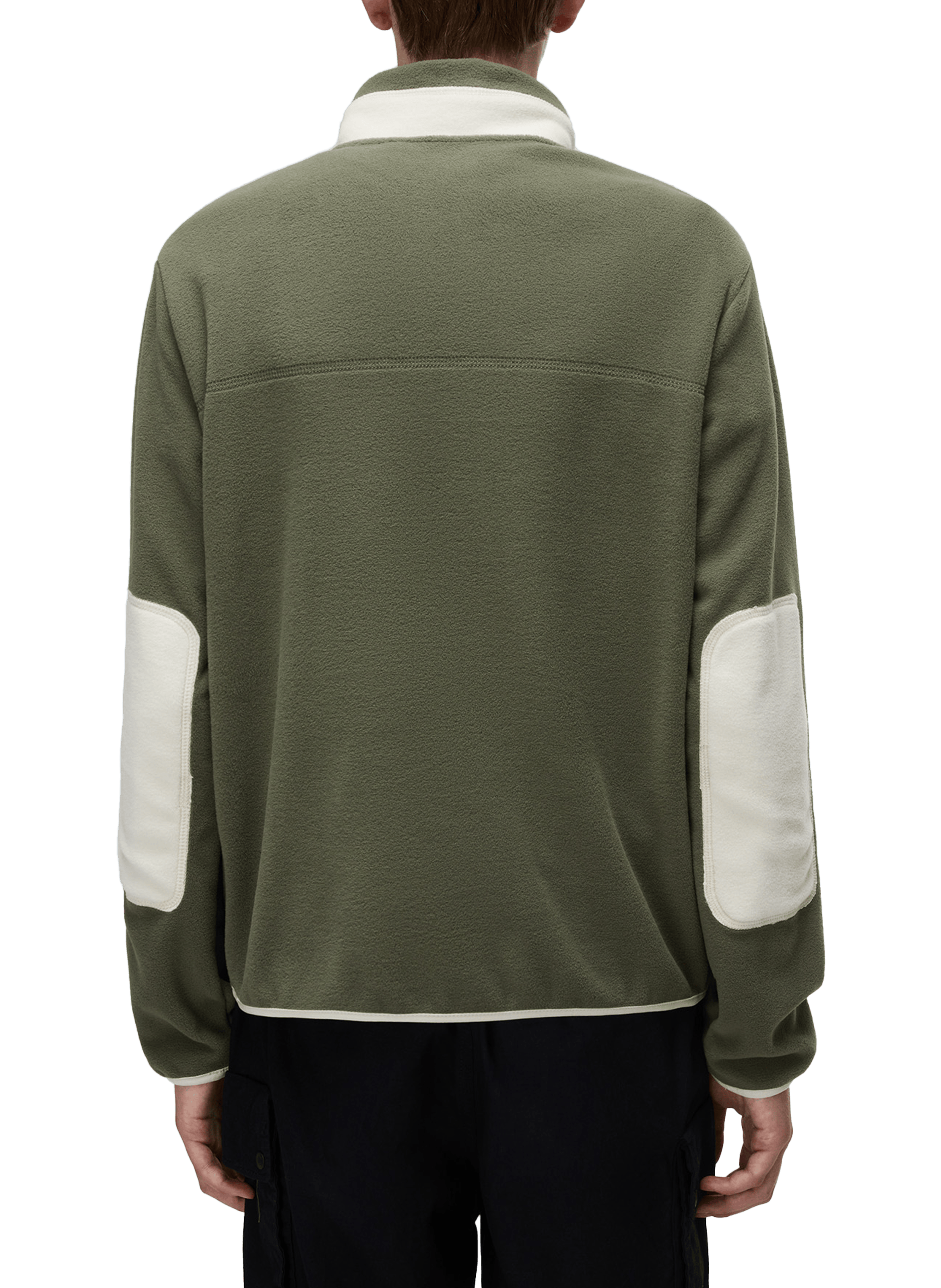 Straight high-neck polar fleece NAPAPIJRI Green