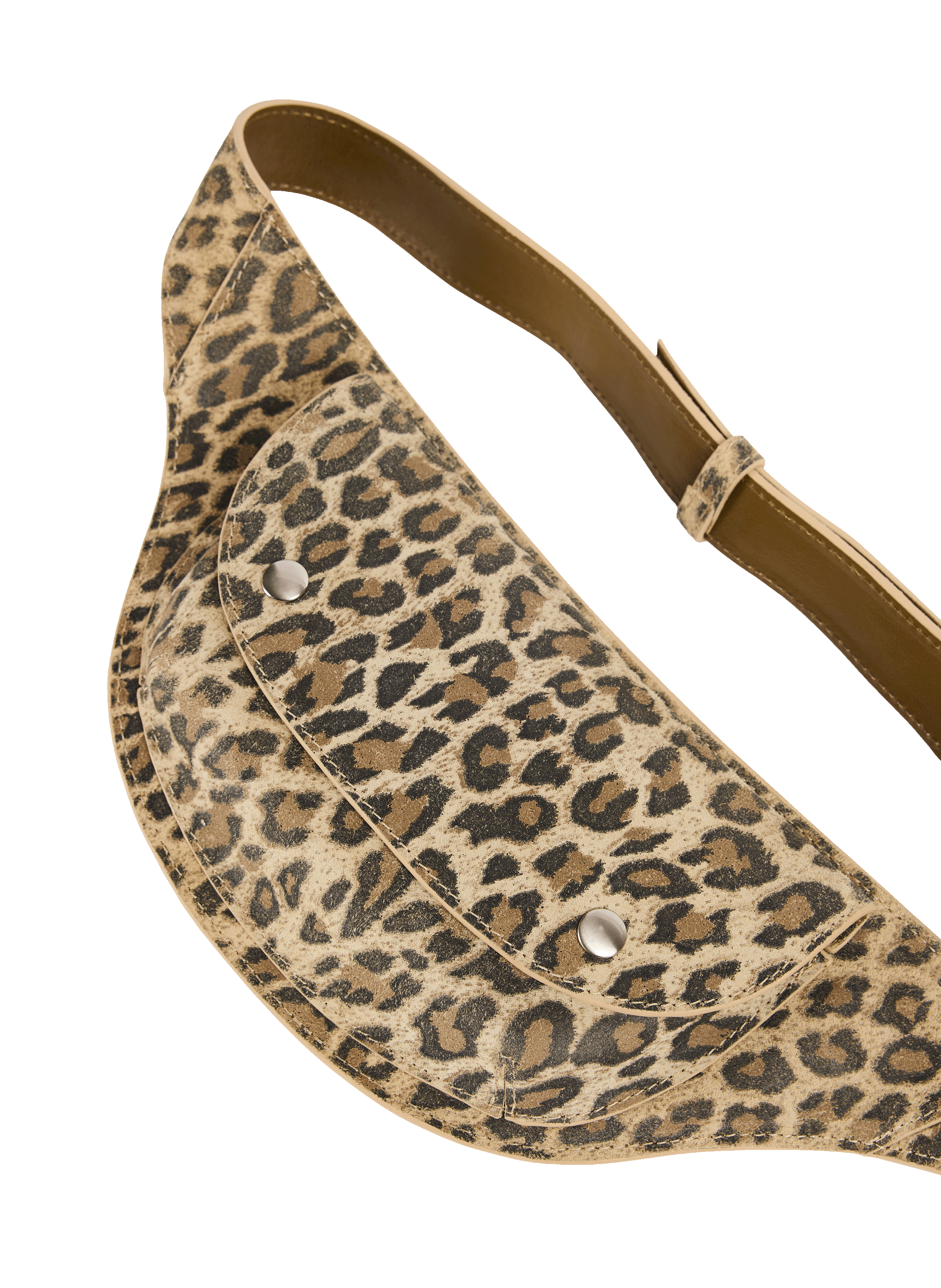 Sac ceinture Arizona en cuir suédé NAT & NIN Beige