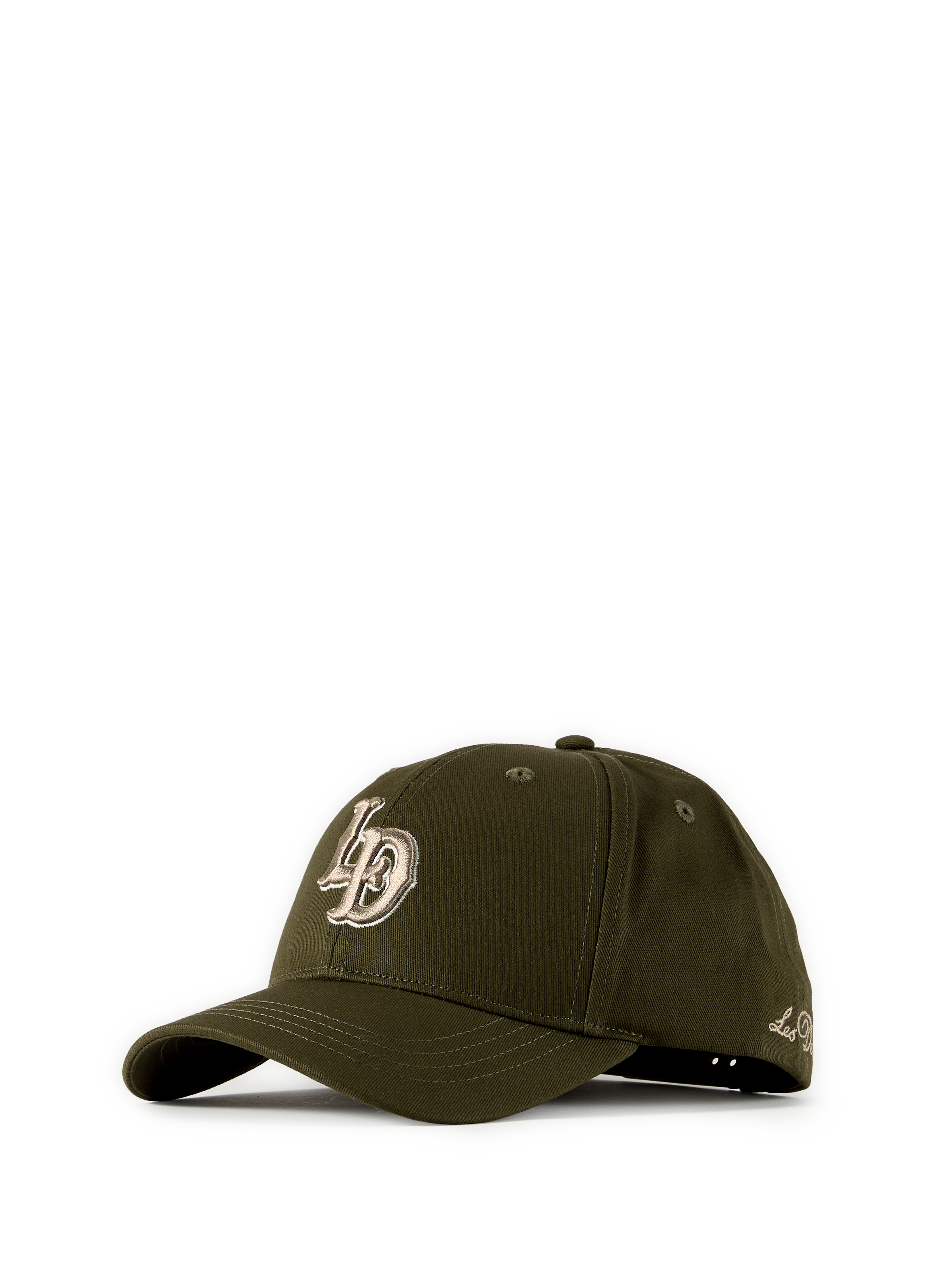 Embroidered cotton sneaker LES DEUX Green